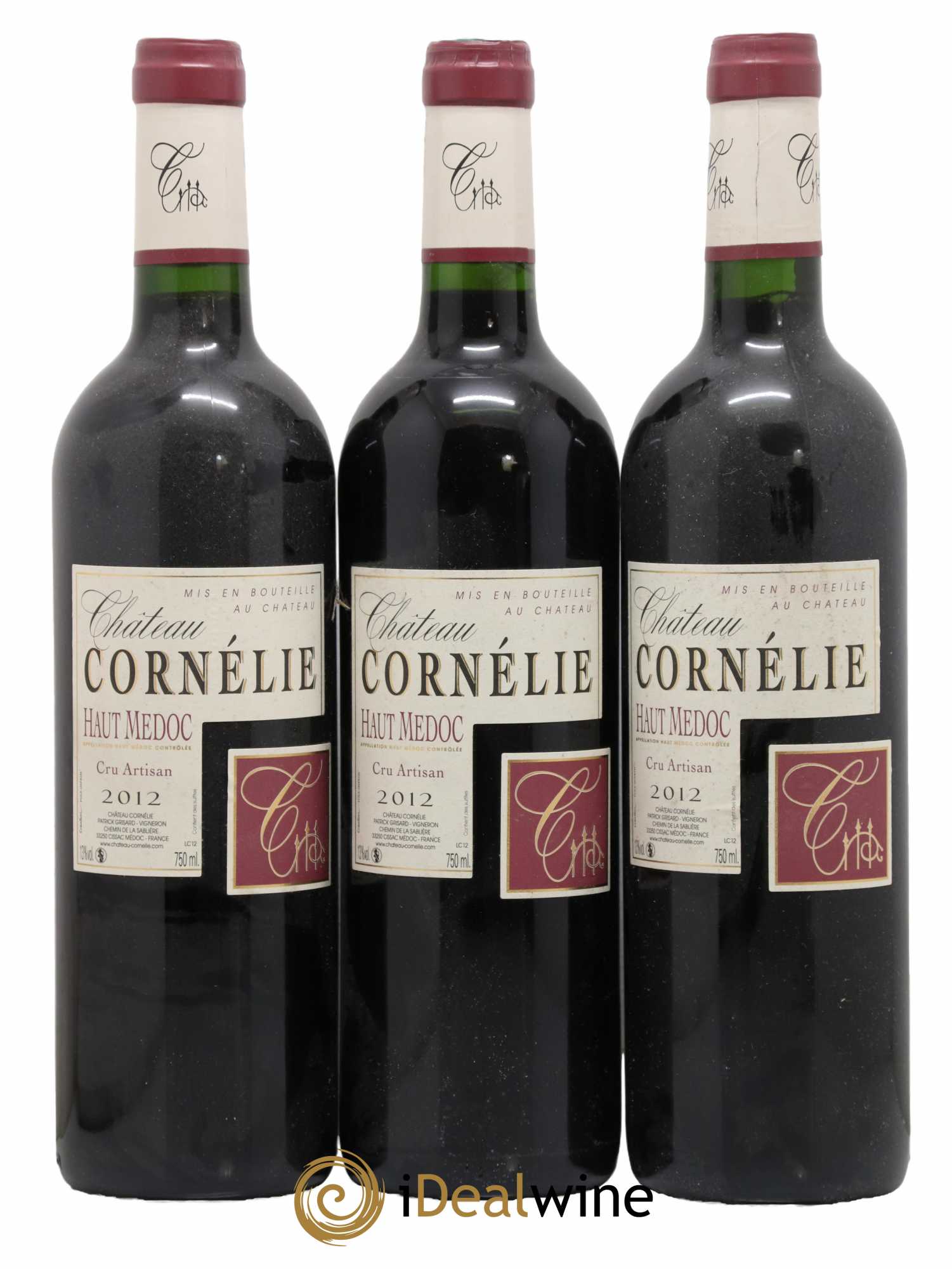 Haut Médoc Château Cornélie 2012 - Lot de 3 bouteilles - 0