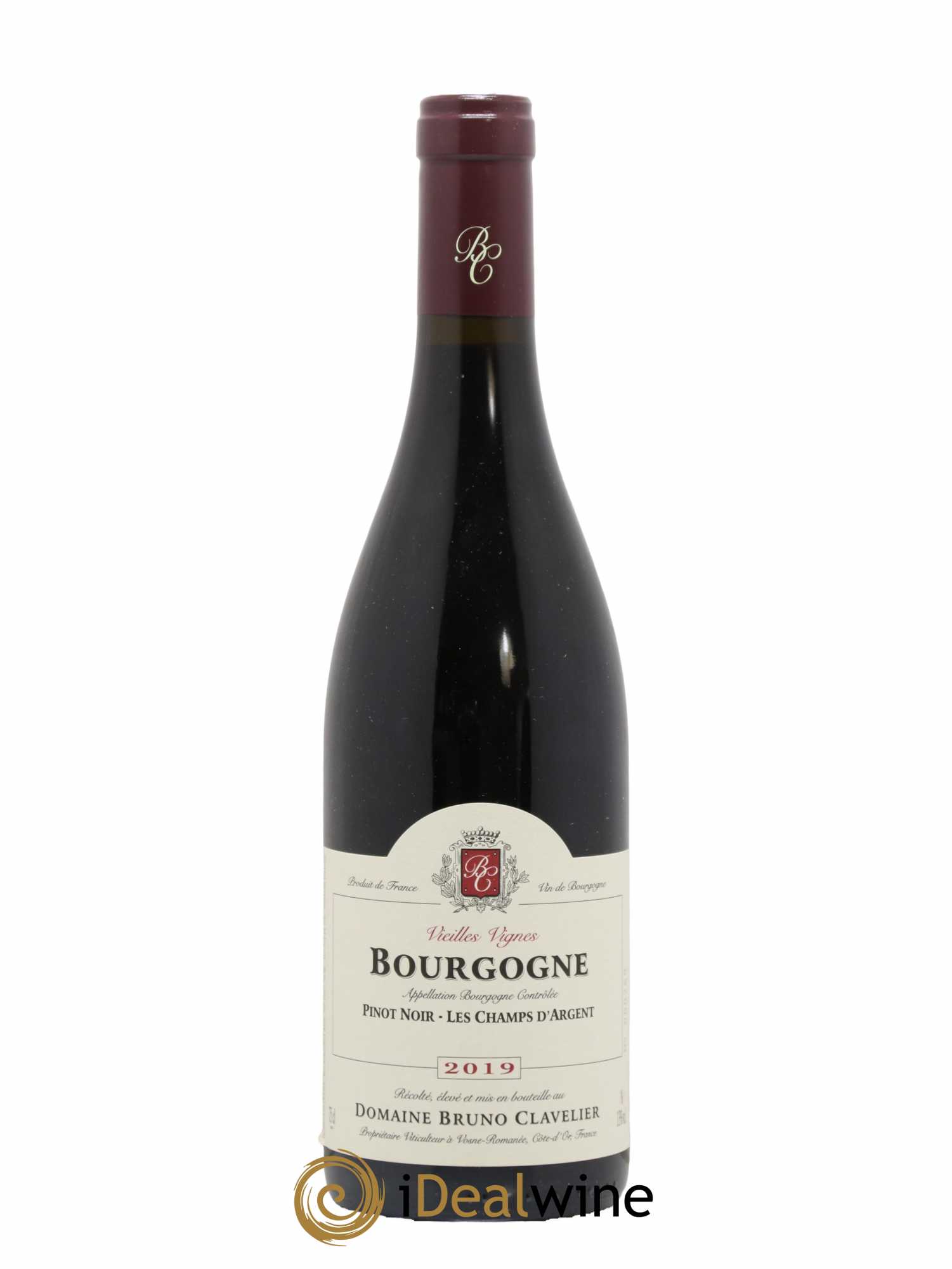 Bourgogne Les Champs d'Argent Vieilles Vignes Domaine Clavelier 2019 - Lot de 1 bouteille - 0