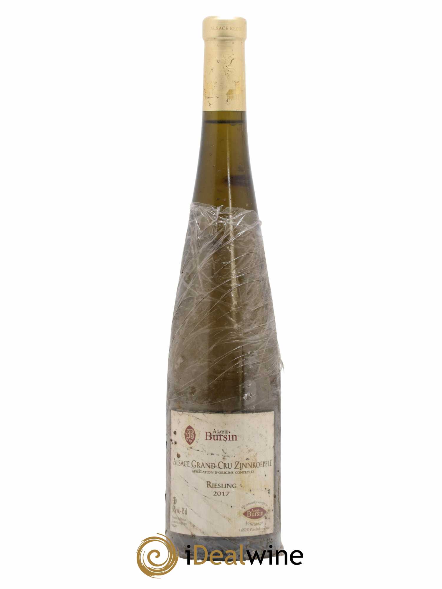 Alsace Riesling Grand Cru Zinnkoepflé Agathe Bursin 2017 - Lot de 1 bouteille - 0