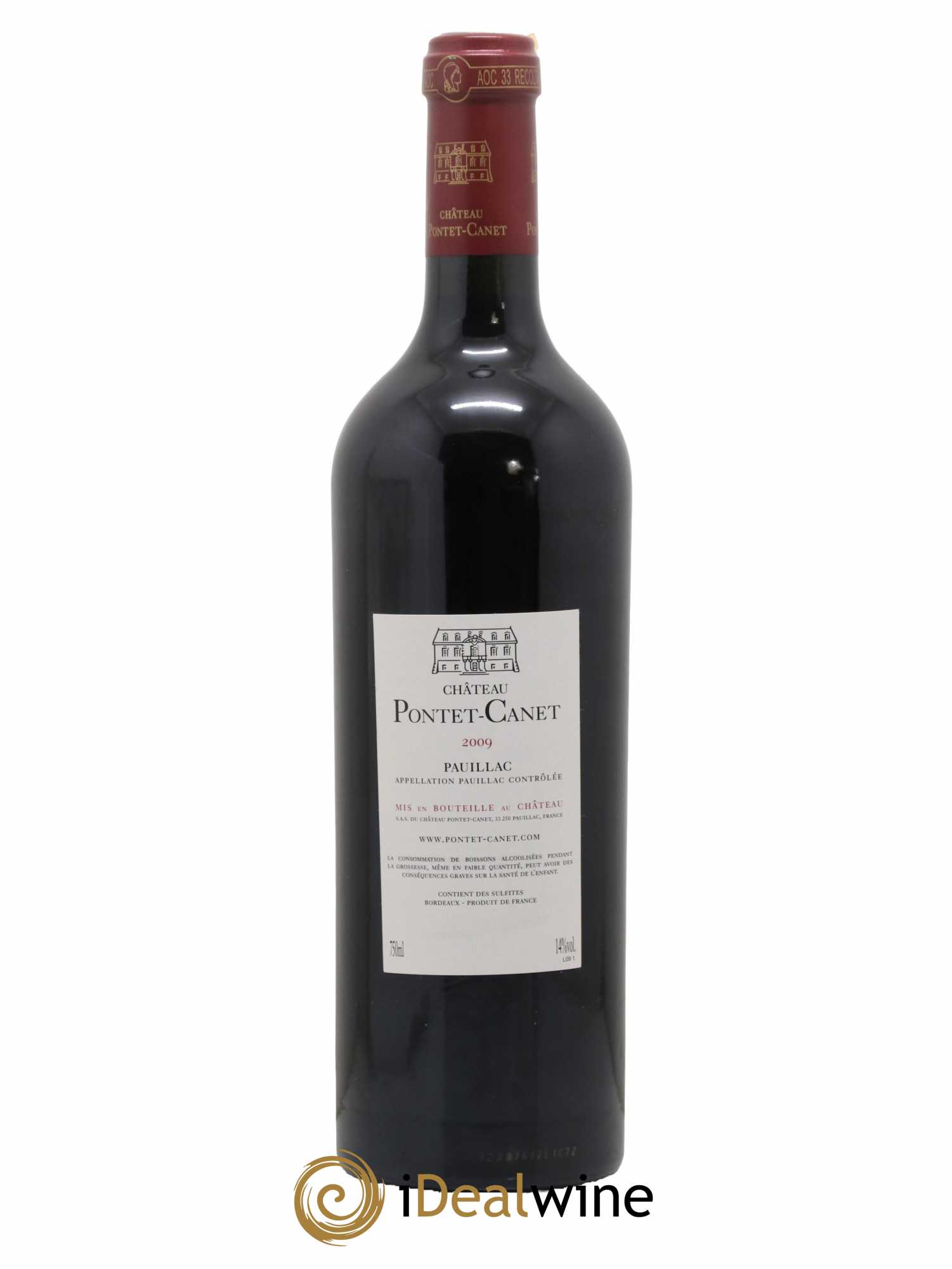 Château Pontet Canet 5ème Grand Cru Classé 2009 - Lot de 1 bouteille - 1