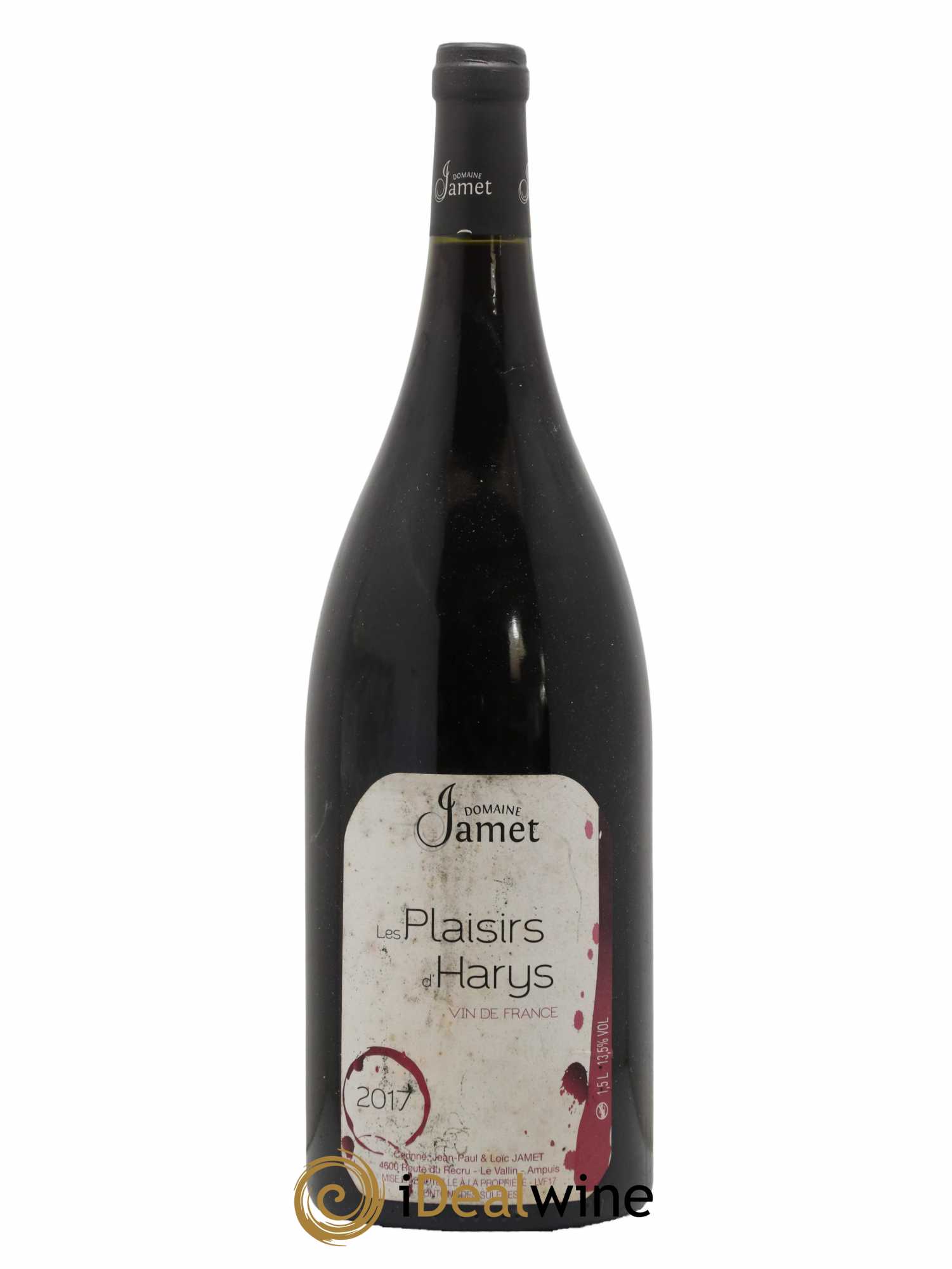 Vin de France Les Plaisirs d'Harys Jamet (Domaine) 2017 - Lot de 1 magnum - 0