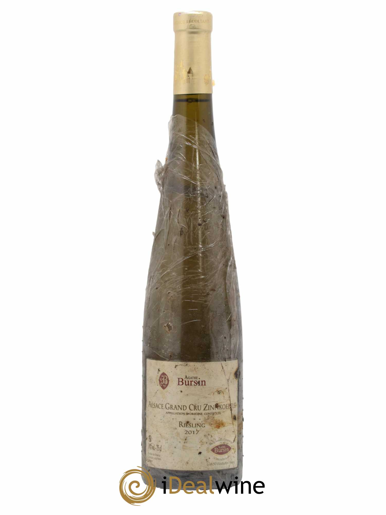 Alsace Riesling Grand Cru Zinnkoepflé Agathe Bursin 2017 - Lot de 1 bouteille - 0