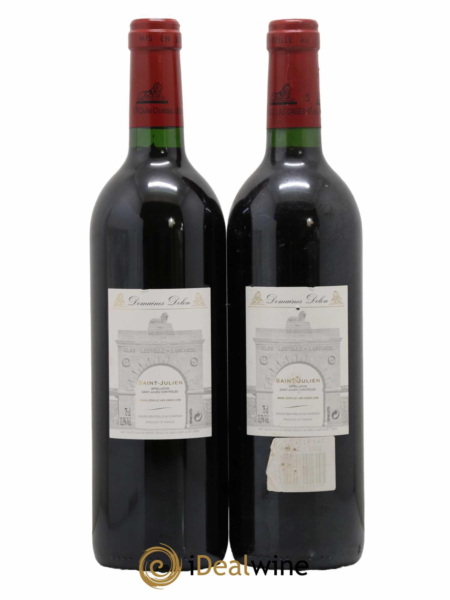 Château Léoville Las Cases 2ème Grand Cru Classé 2002 - Lot de 2 bouteilles - 1