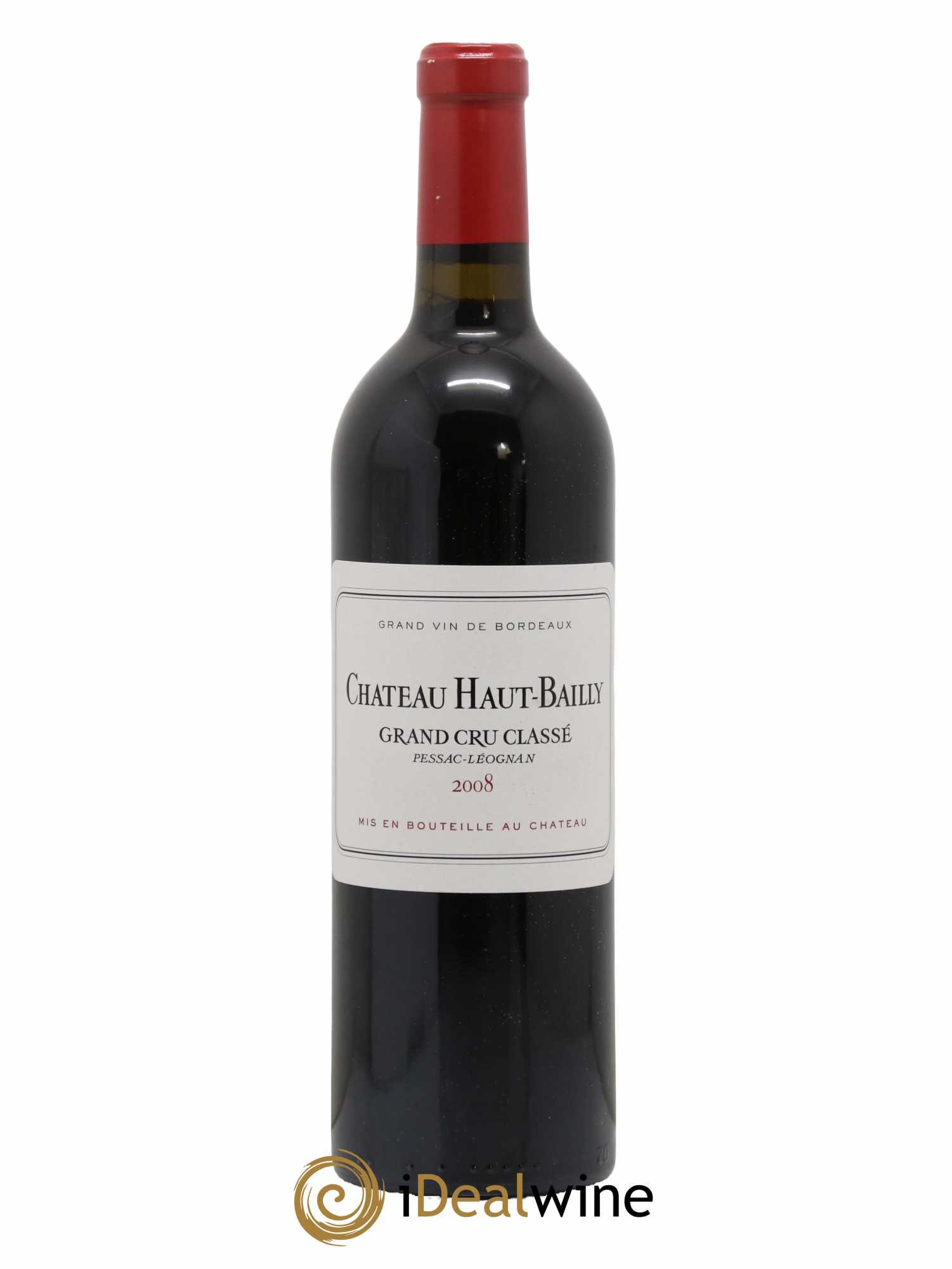 Château Haut-Bailly Cru Classé de Graves 2008 - Lot de 1 bouteille - 0
