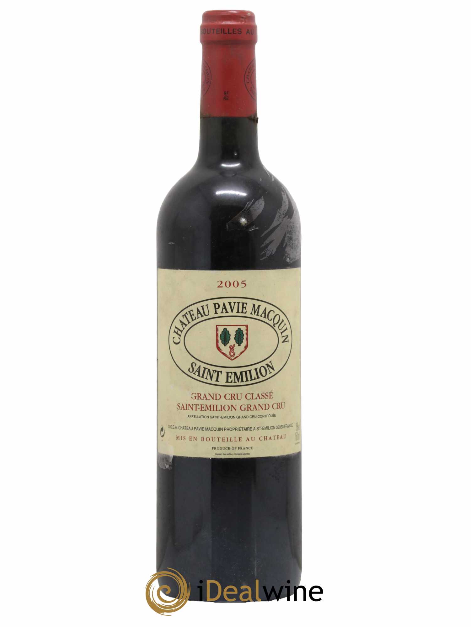 Château Pavie Macquin 1er Grand Cru Classé B 2005 - Lot de 1 bouteille - 0