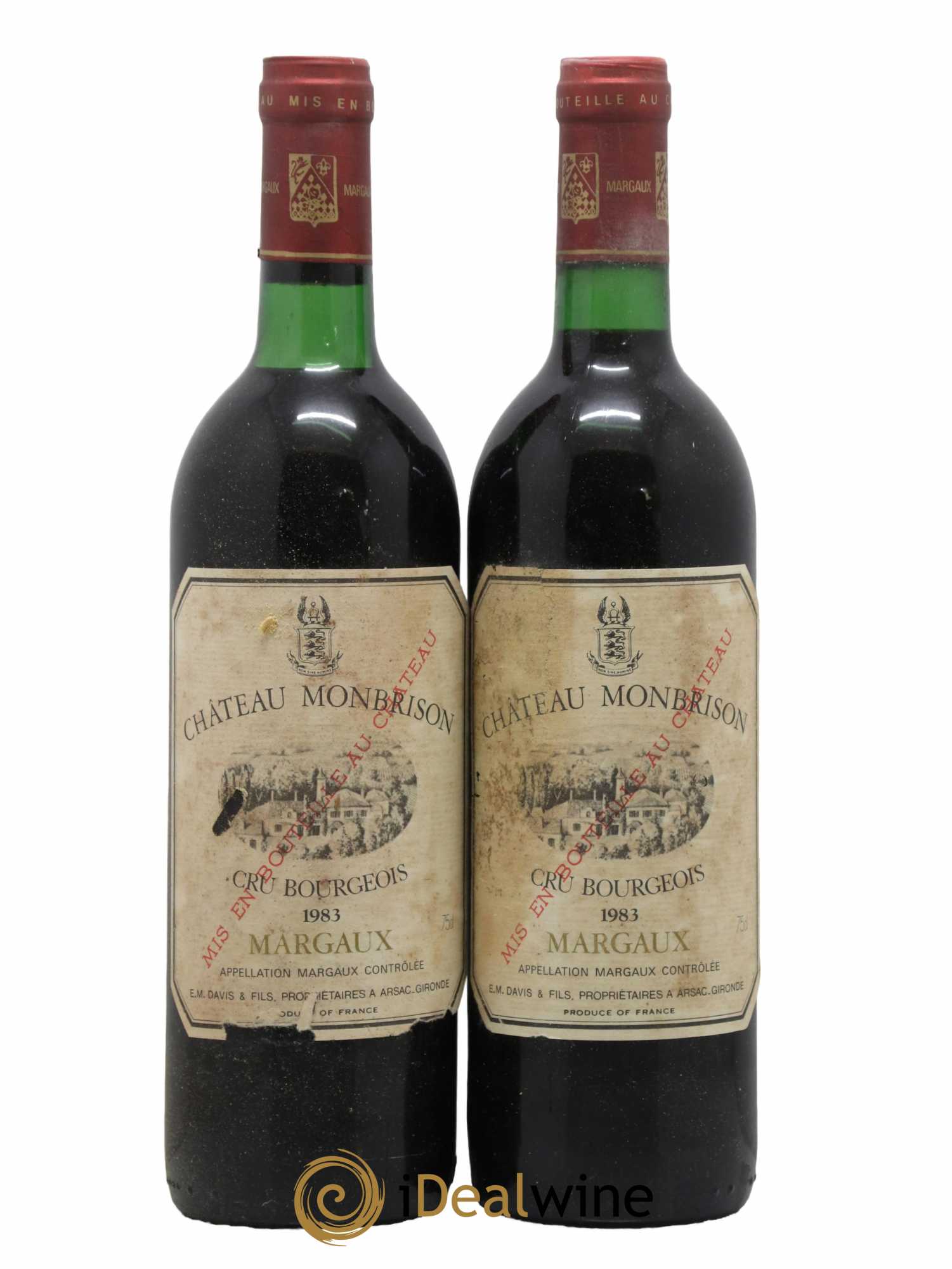 Château Monbrison 1983 - Lot de 2 bouteilles - 0