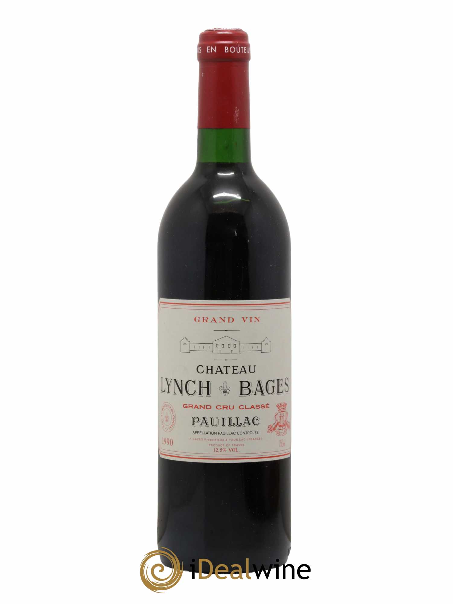 Château Lynch Bages 5ème Grand Cru Classé 1990 - Lot de 1 bouteille - 0