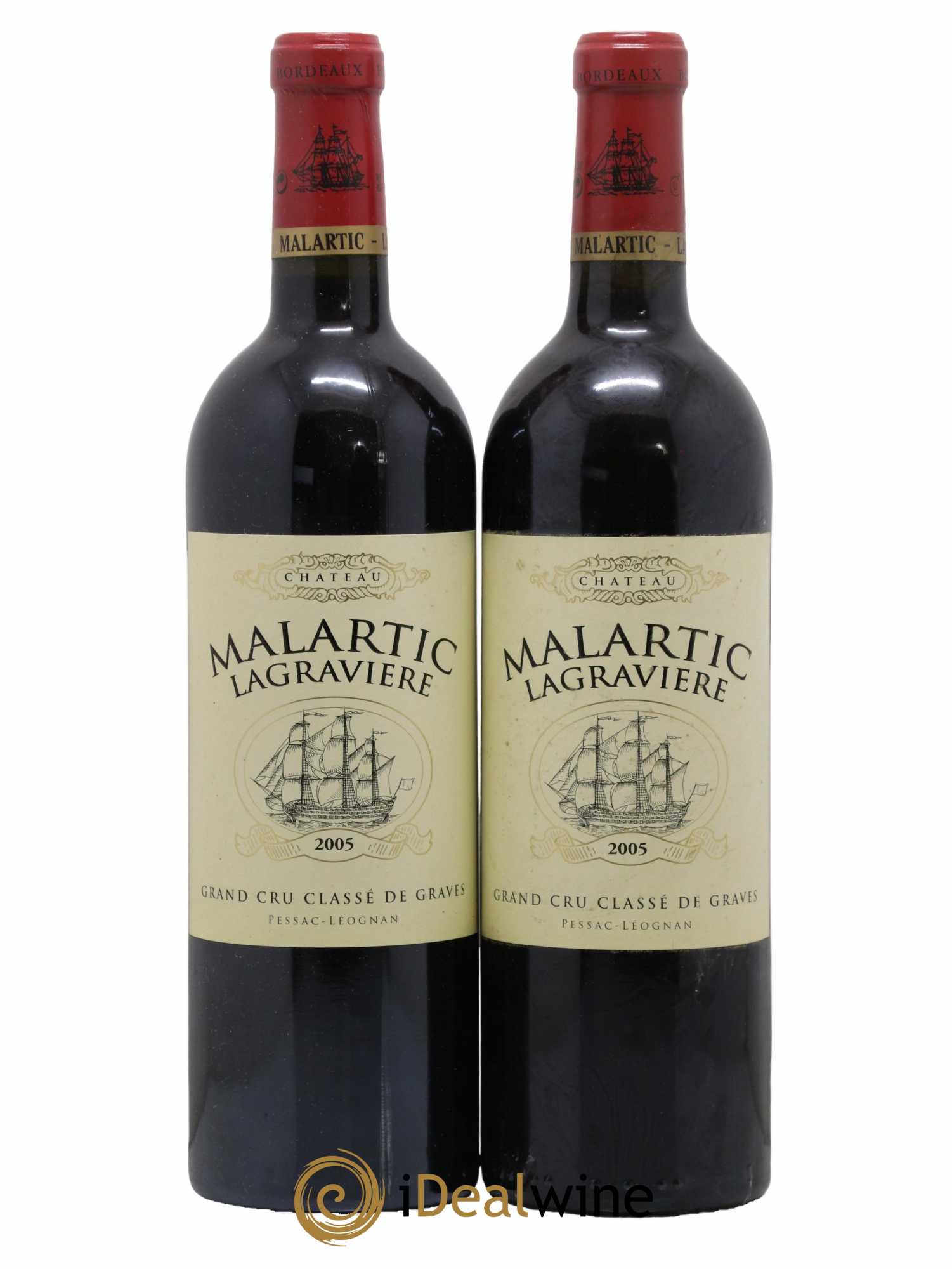 Château Malartic-Lagravière Cru Classé de Graves 2005 - Lot de 2 bouteilles - 0