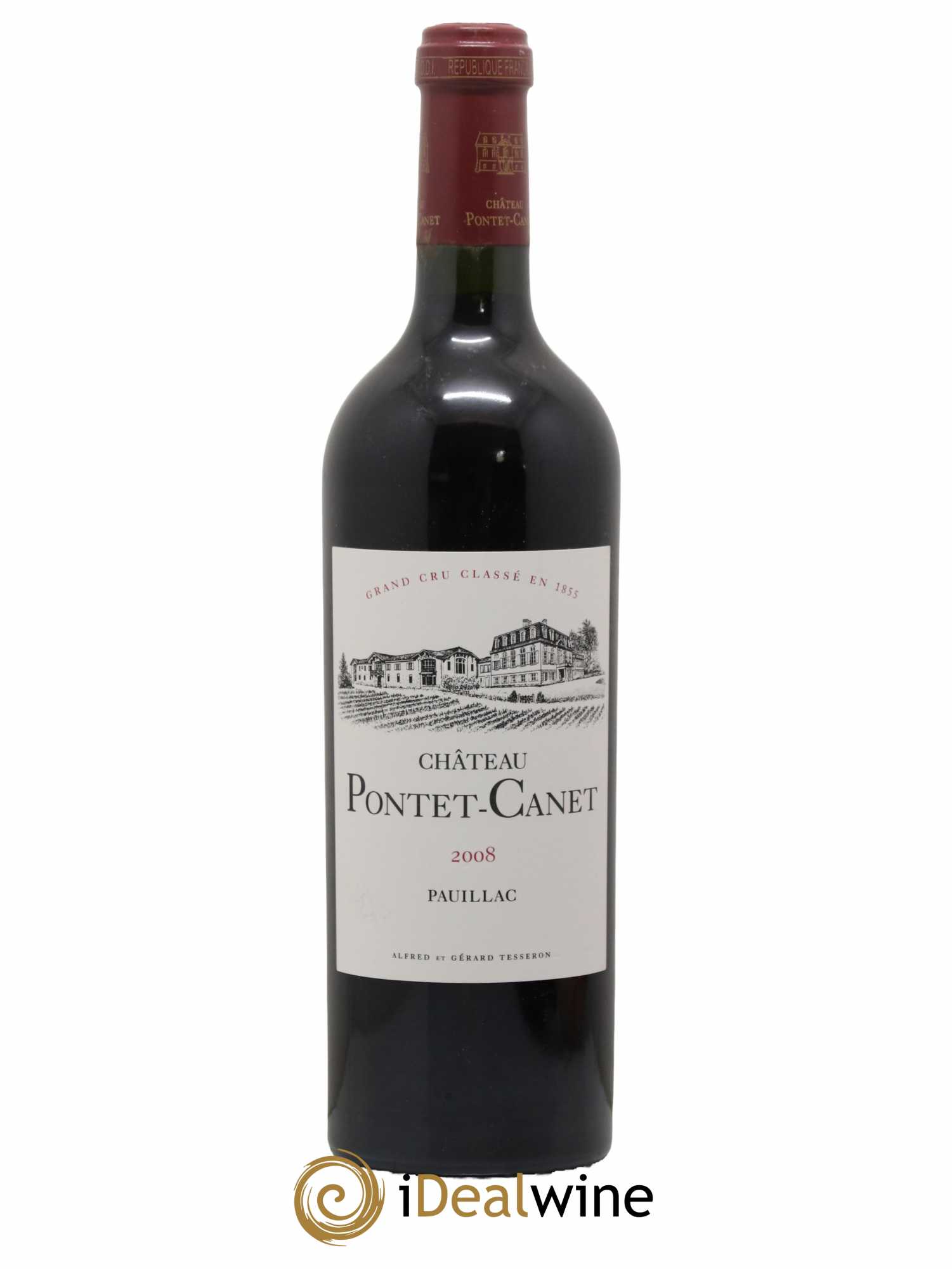 Château Pontet Canet 5ème Grand Cru Classé 2008 - Lot de 1 bouteille - 0