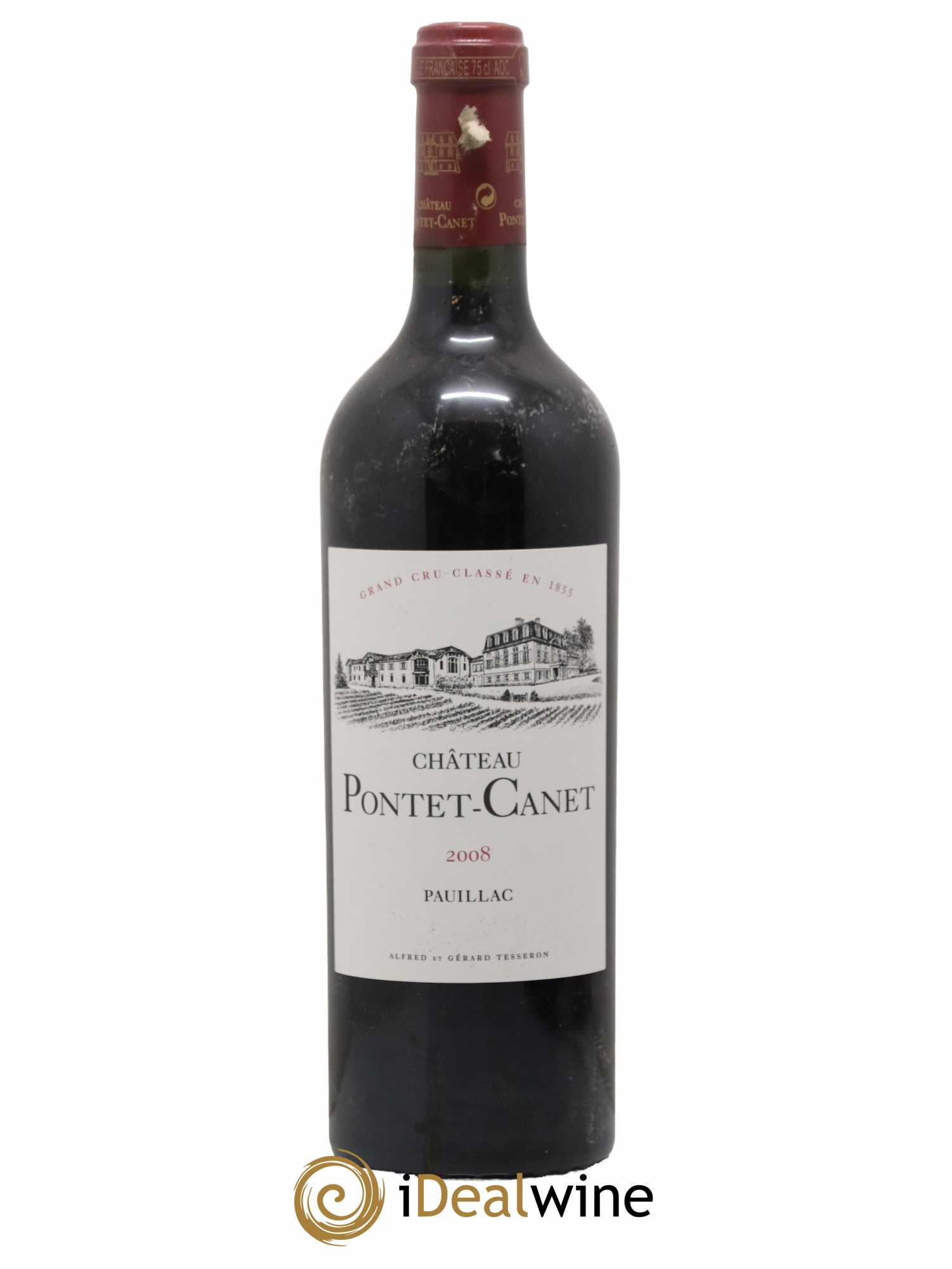 Château Pontet Canet 5ème Grand Cru Classé 2008 - Lot de 1 bouteille - 0