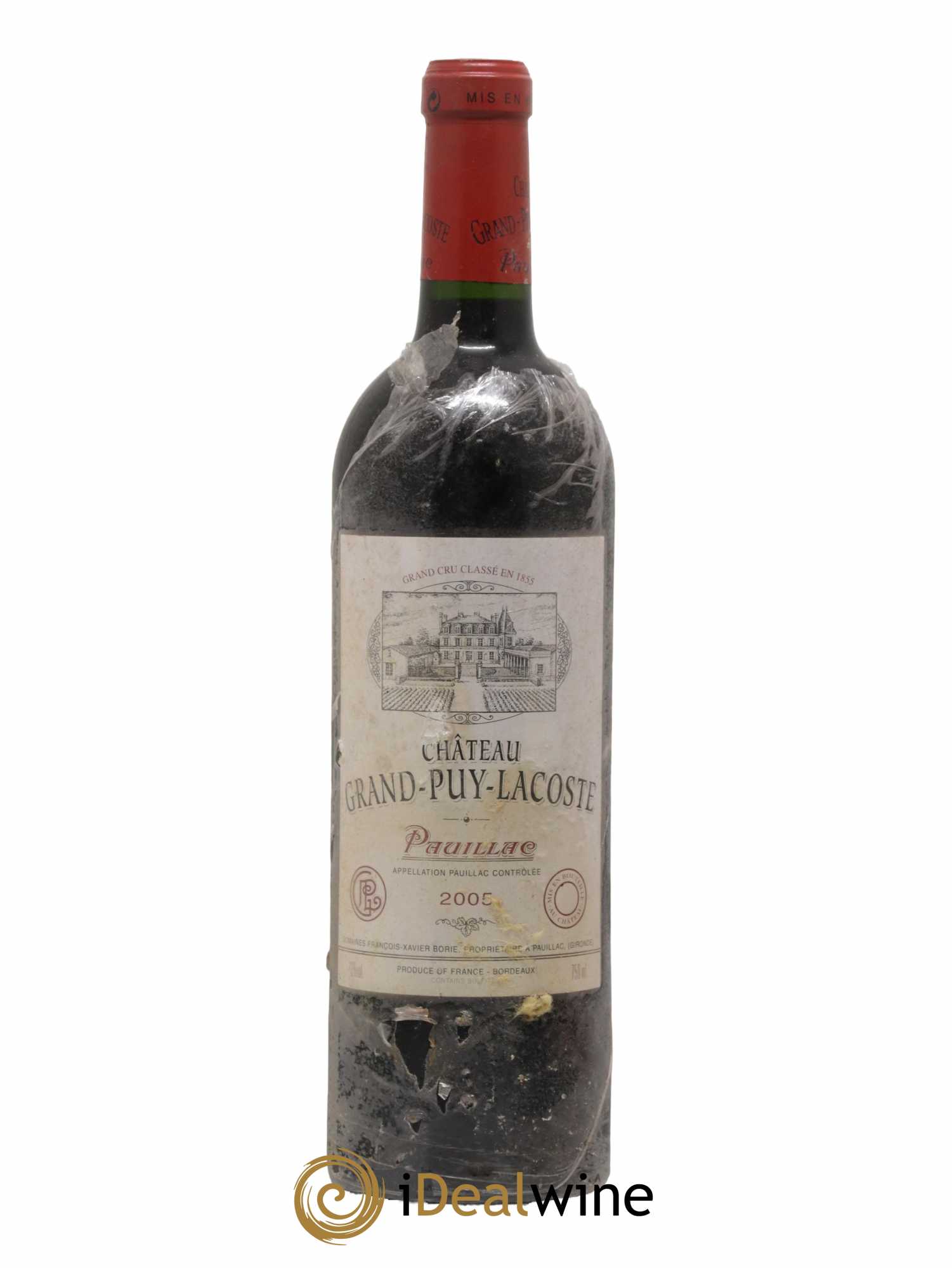 Château Grand Puy Lacoste 5ème Grand Cru Classé 2005 - Lot de 1 bouteille - 0