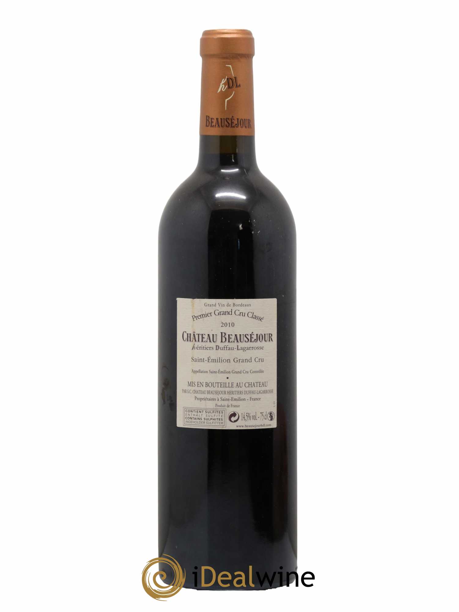 Château Beauséjour (Duffau-Lagarrosse) 1er Grand Cru Classé B 2010 - Lot de 1 bouteille - 1