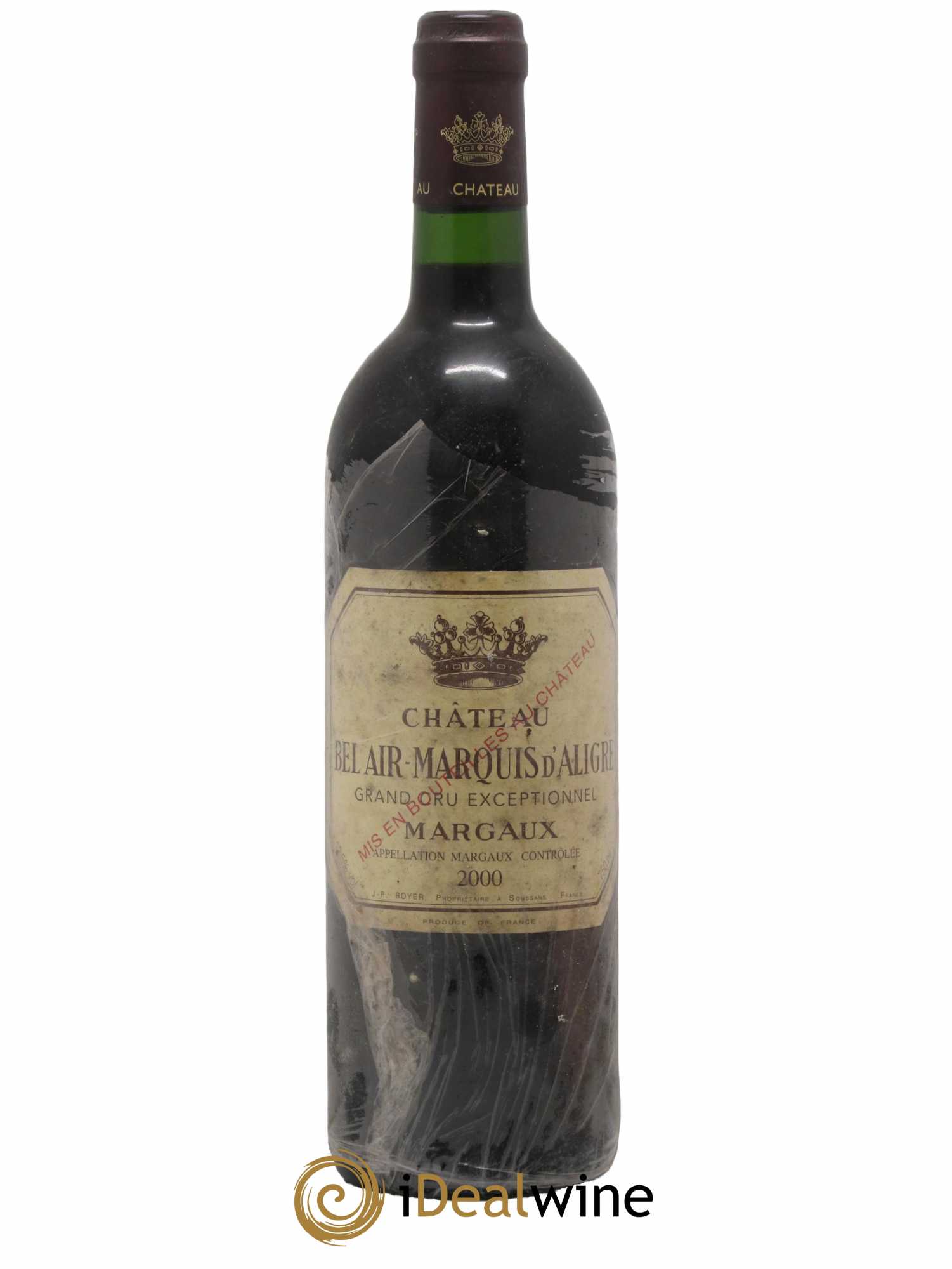 Château Bel Air Marquis d'Aligre 2000 - Lot de 1 bouteille - 0