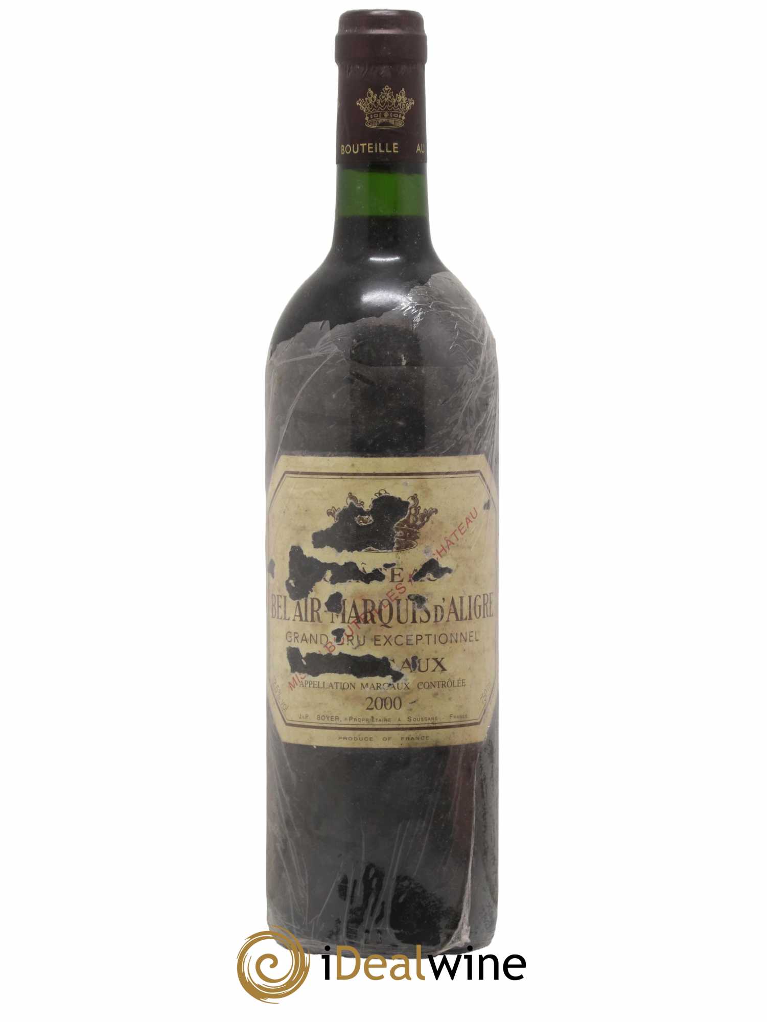 Château Bel Air Marquis d'Aligre 2000 - Lot de 1 bouteille - 0