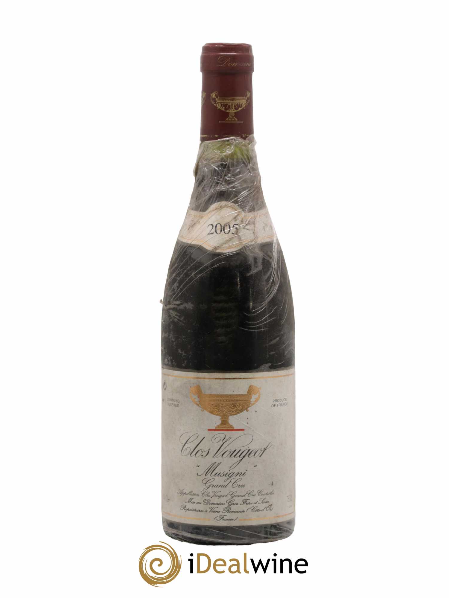 Clos de Vougeot Grand Cru Musigni Gros Frère & Soeur 2005 - Lot de 1 bouteille - 0