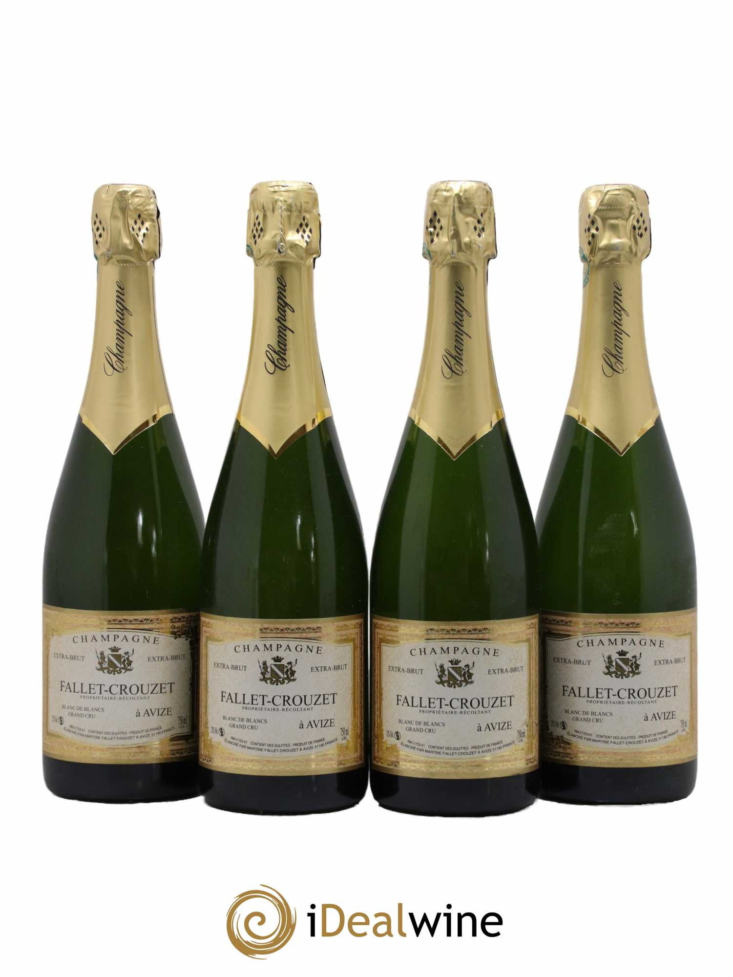 Blanc de Blancs Fallet-Crouzet - Lot de 4 bouteilles - 0