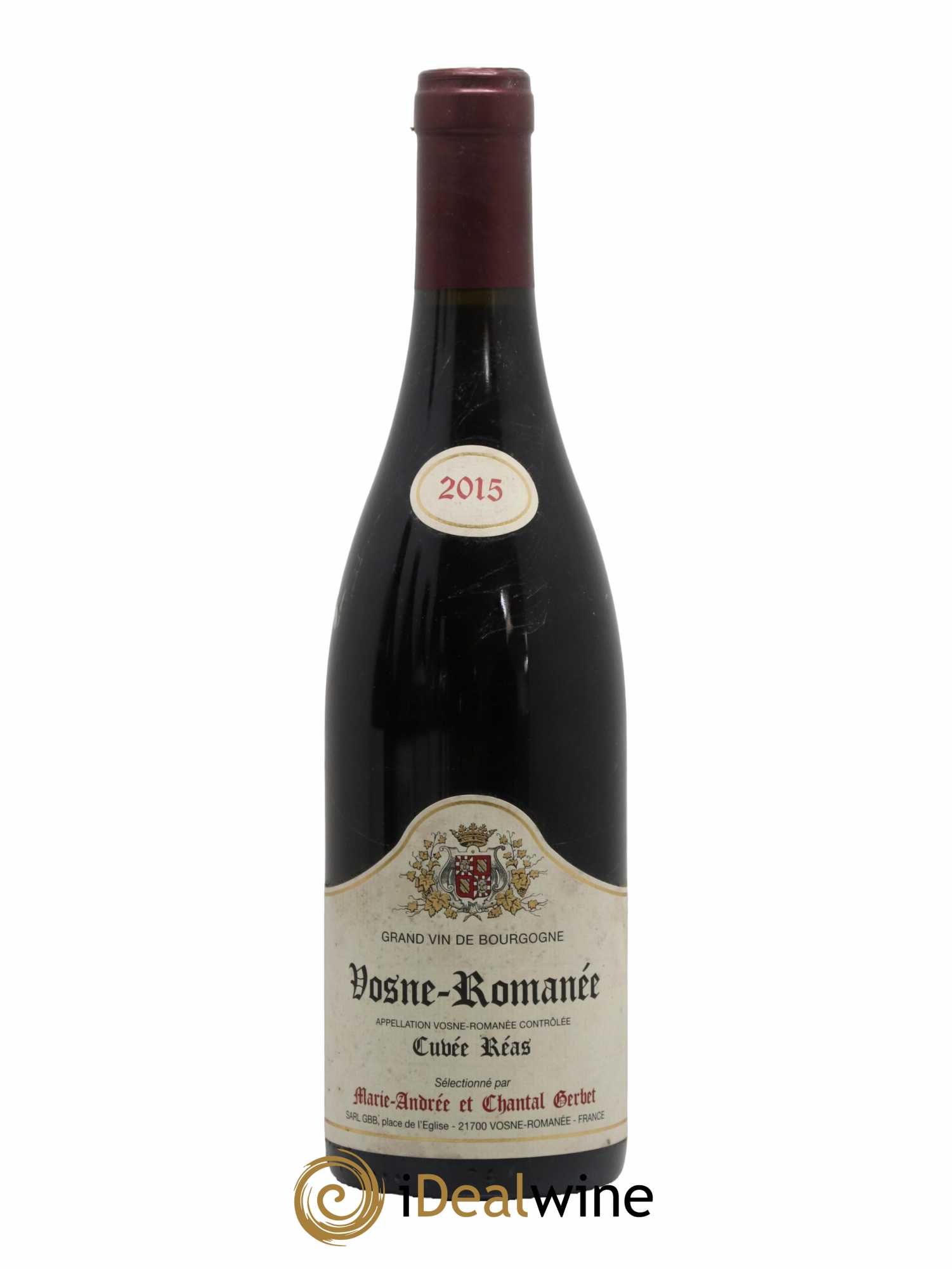 Vosne-Romanée Cuvée Réas Marie-Andrée & Chantal Gerbet 2015 - Lot de 1 bouteille - 0
