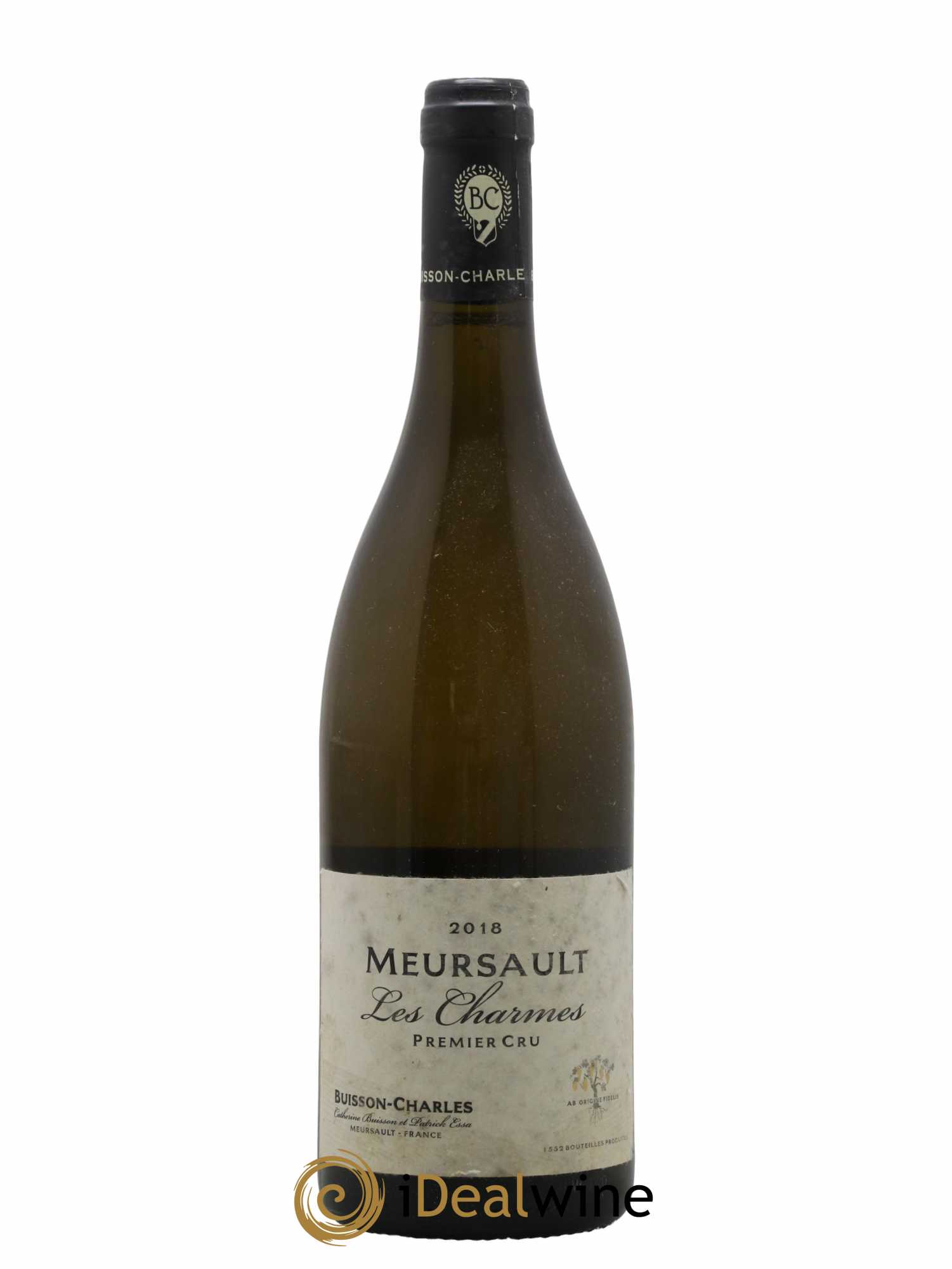 Meursault 1er Cru Charmes Buisson-Charles (Domaine) 2018 - Lot de 1 bouteille - 0