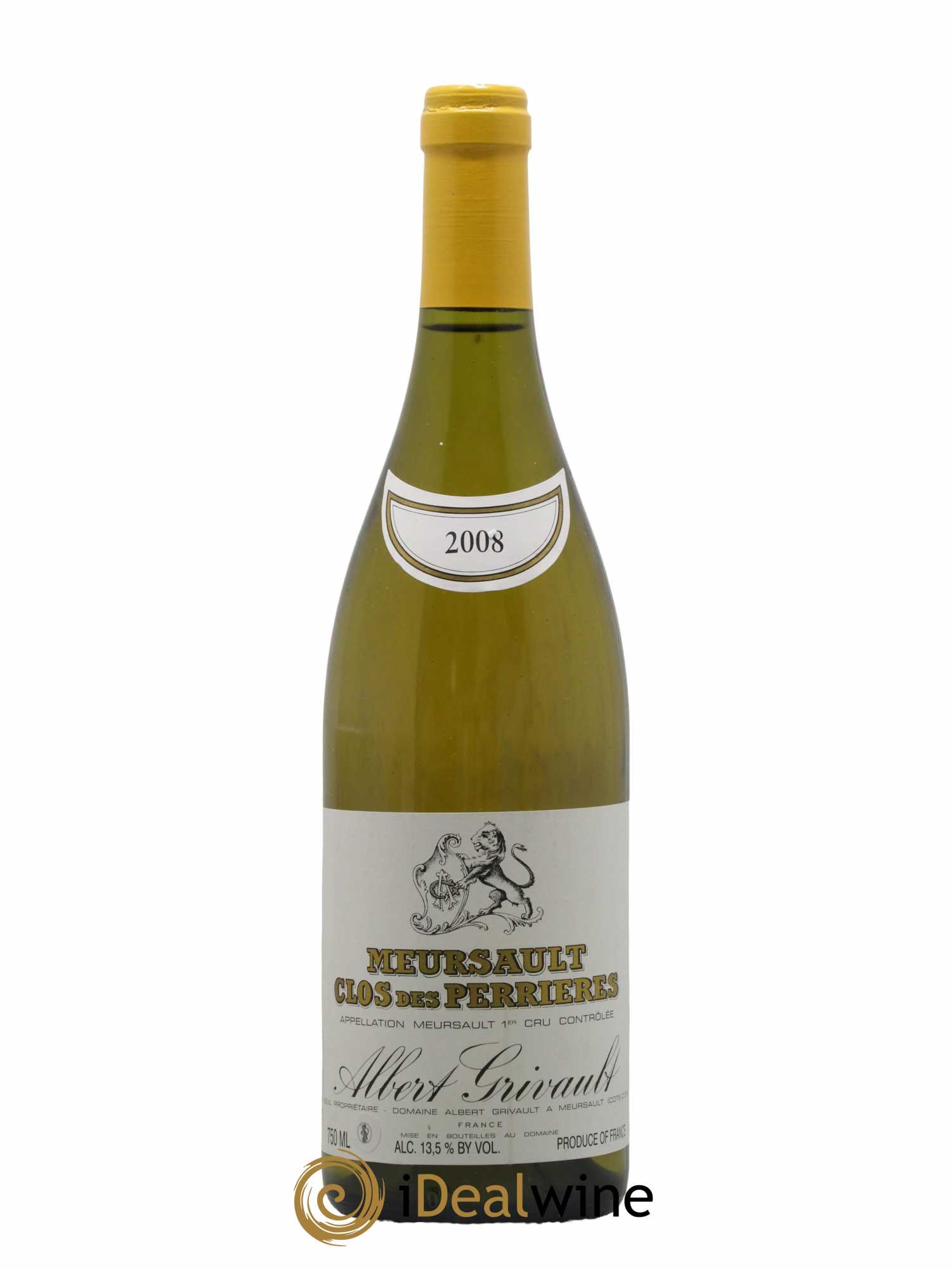 Meursault 1er Cru Clos des Perrières Albert Grivault 2008 - Lot de 1 bouteille - 0