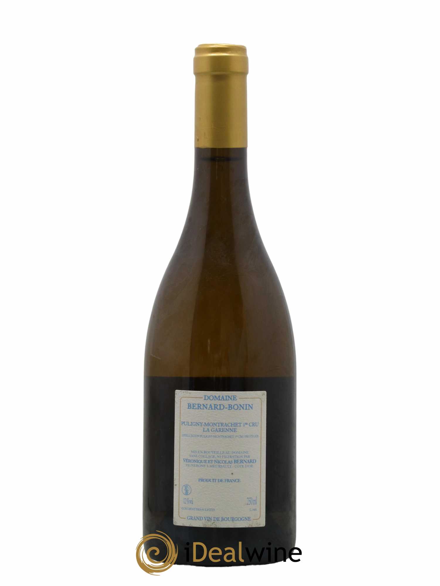 Puligny-Montrachet 1er Cru La Garenne Bernard Bonin 2016 - Lot de 1 bouteille - 1
