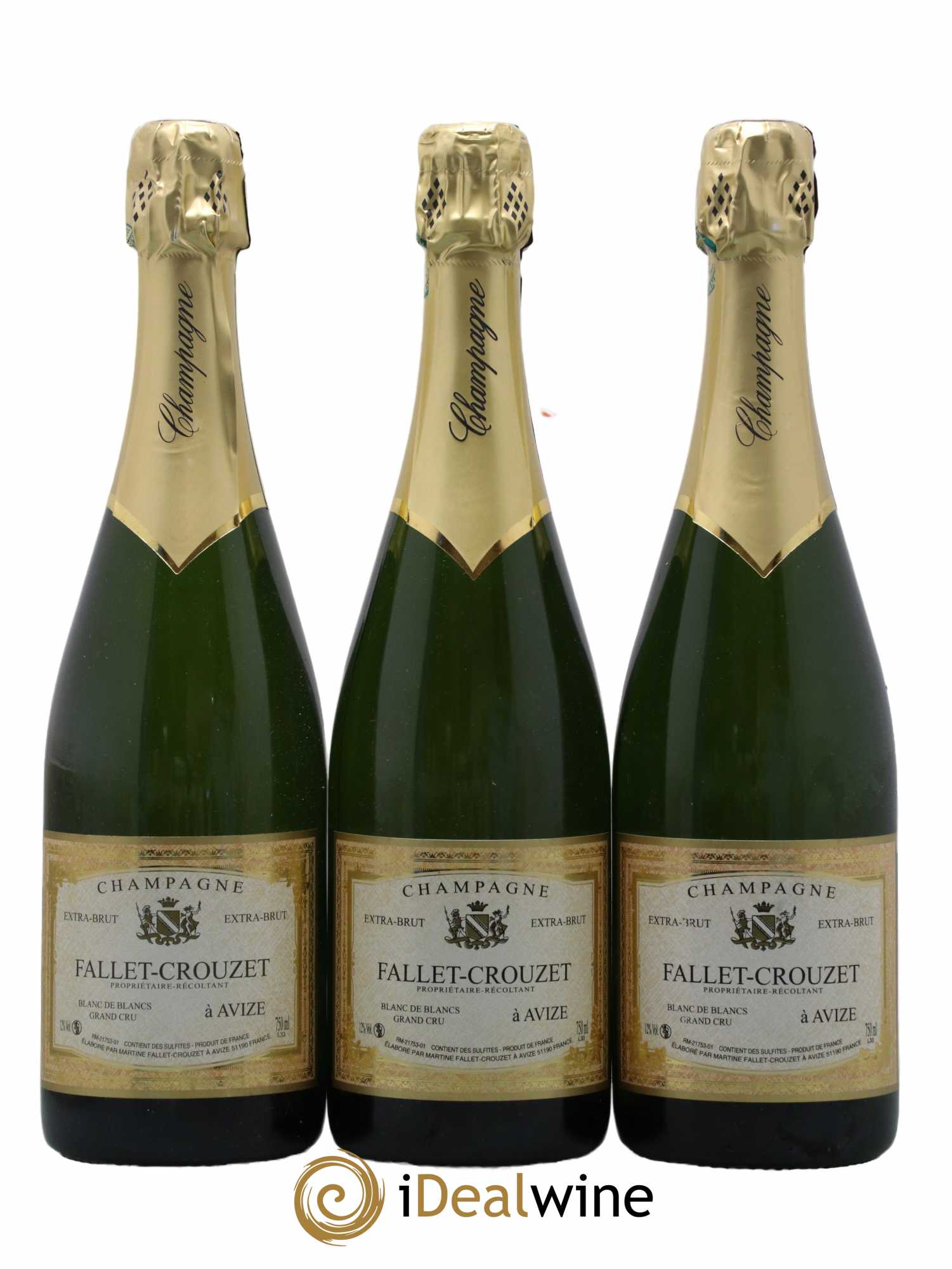 Blanc de Blancs Fallet-Crouzet - Lot de 3 bouteilles - 0