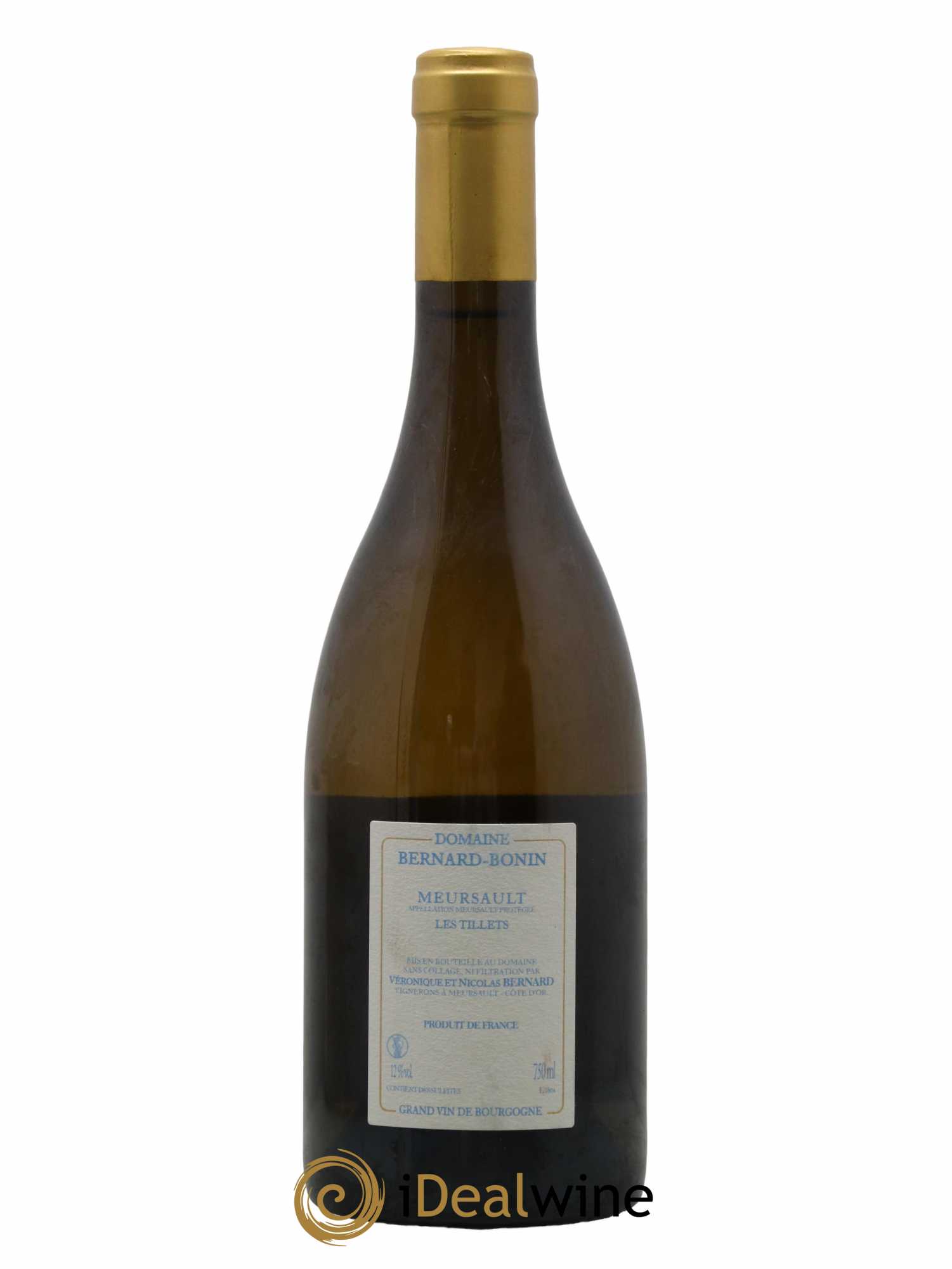 Meursault Les Tillets Bernard Bonin 2016 - Posten von 1 Flasche - 1