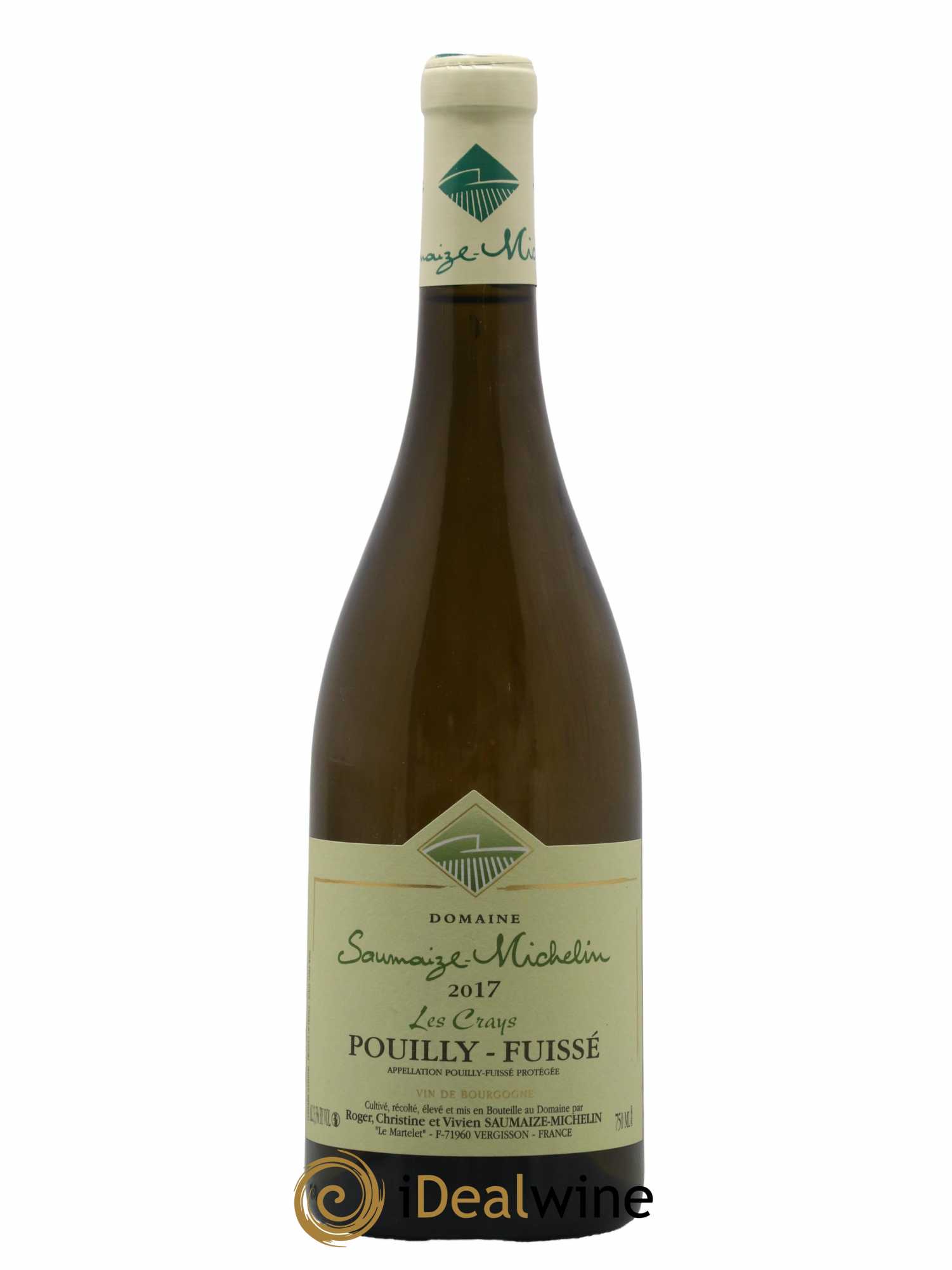 Pouilly-Fuissé Les Crays Domaine Saumaize Michelin 2017 - Lot de 1 bouteille - 0
