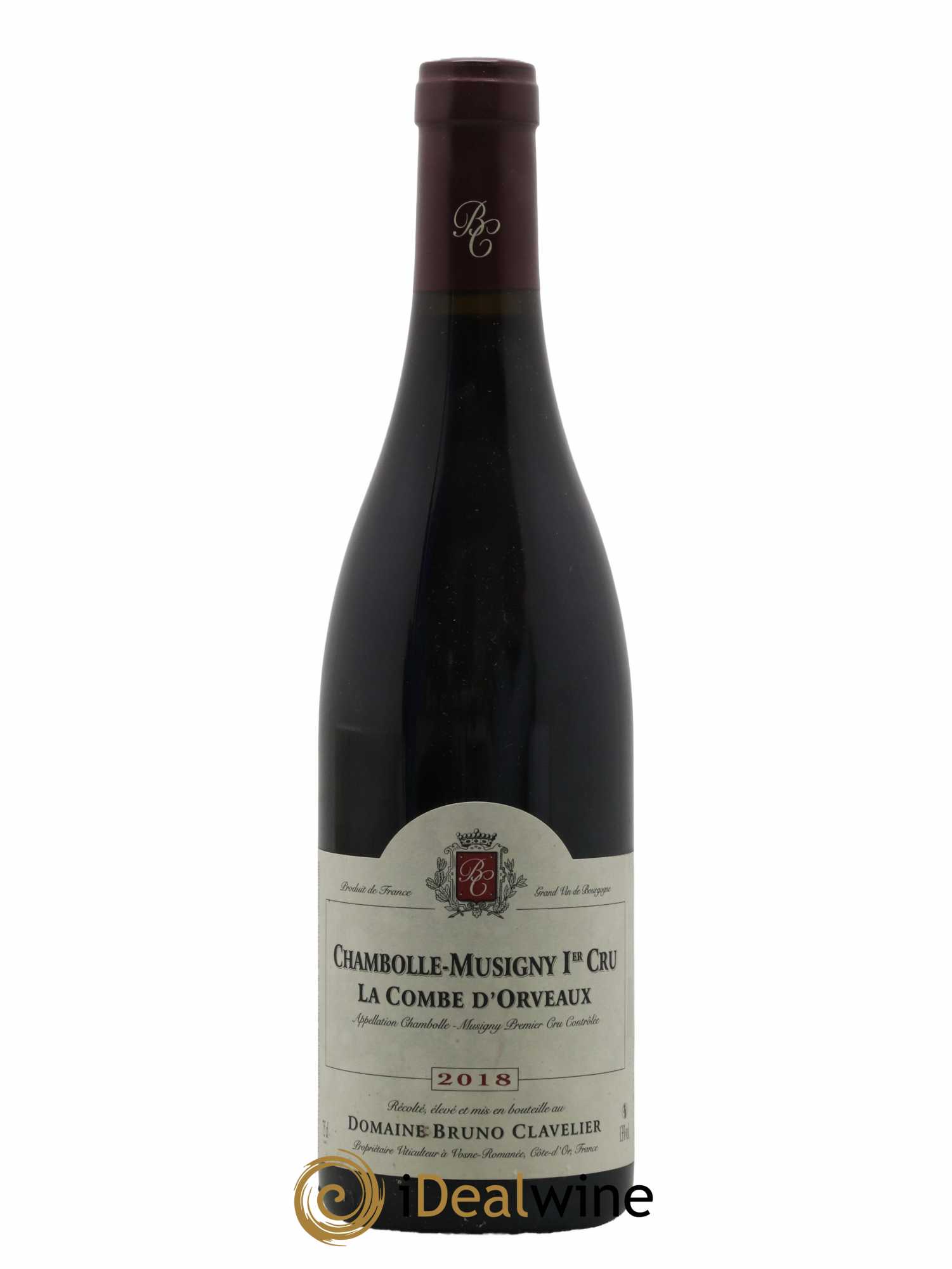 Chambolle-Musigny 1er Cru La Combe d'Orveaux Vieilles Vignes Bruno Clavelier 2018 - Lot de 1 bouteille - 0