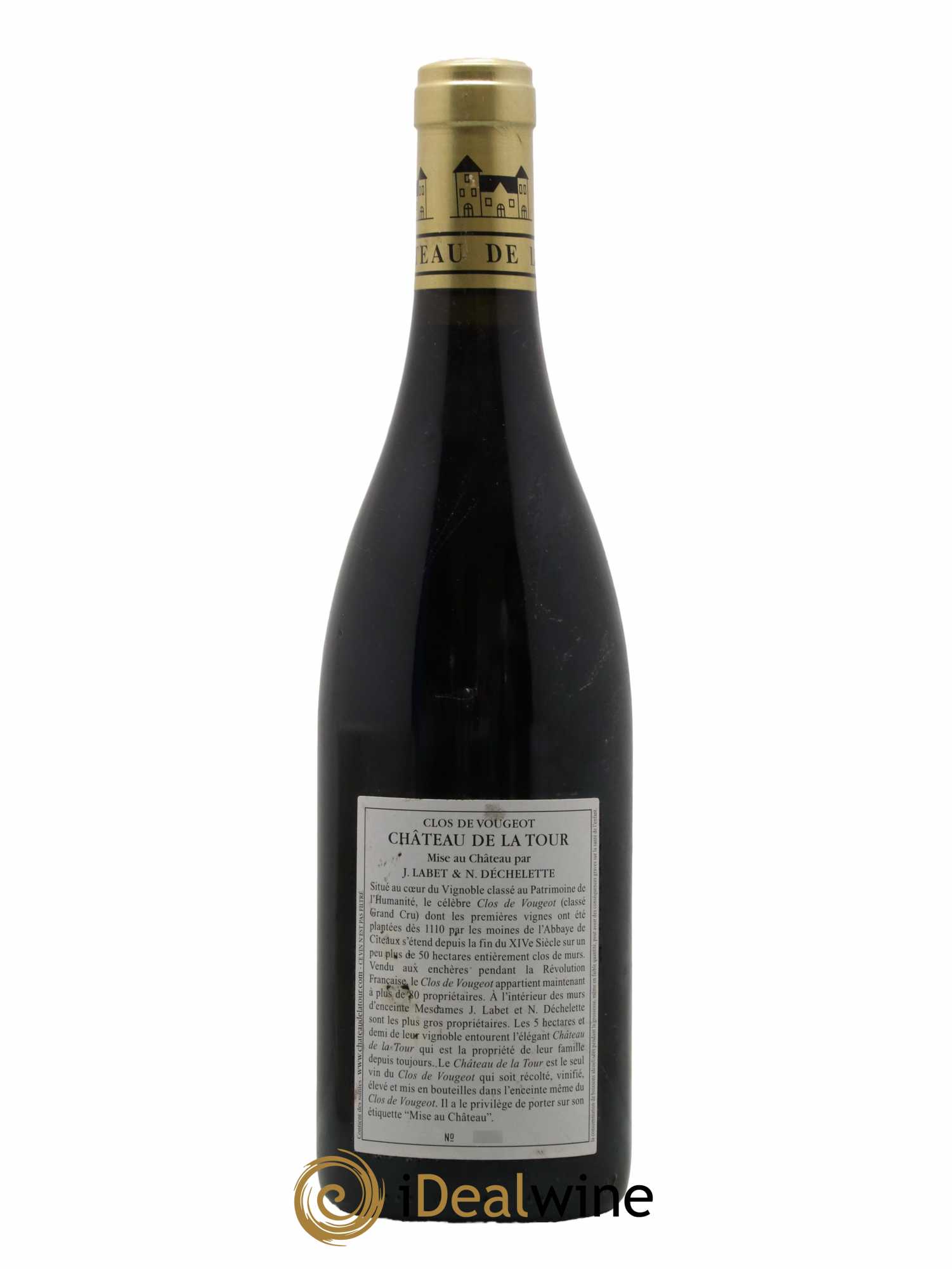Clos de Vougeot Grand Cru Vieilles Vignes Château de La Tour 2015 - Lot de 1 bouteille - 1