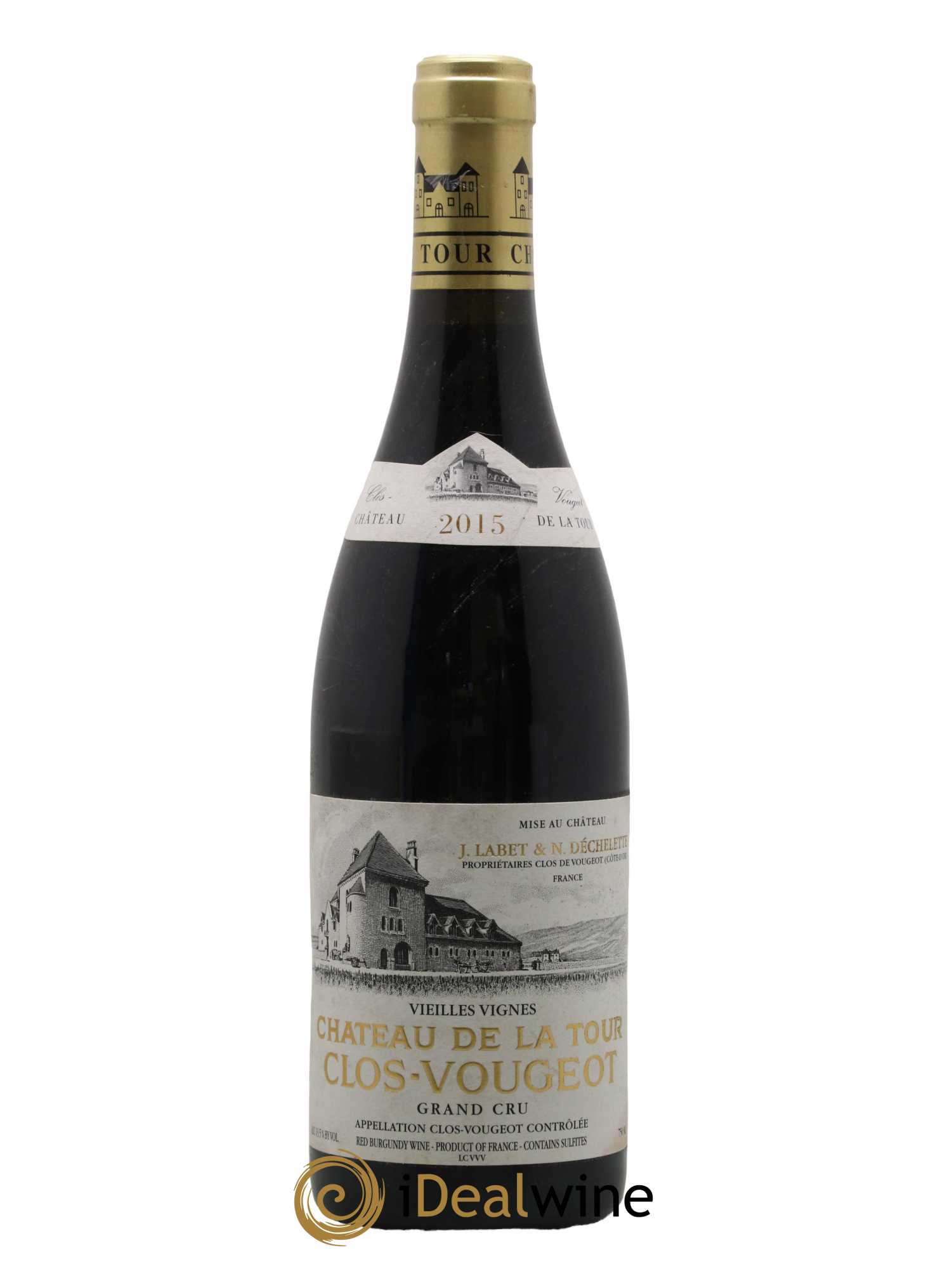 Clos de Vougeot Grand Cru Vieilles Vignes Château de La Tour 2015 - Lot de 1 bouteille - 0
