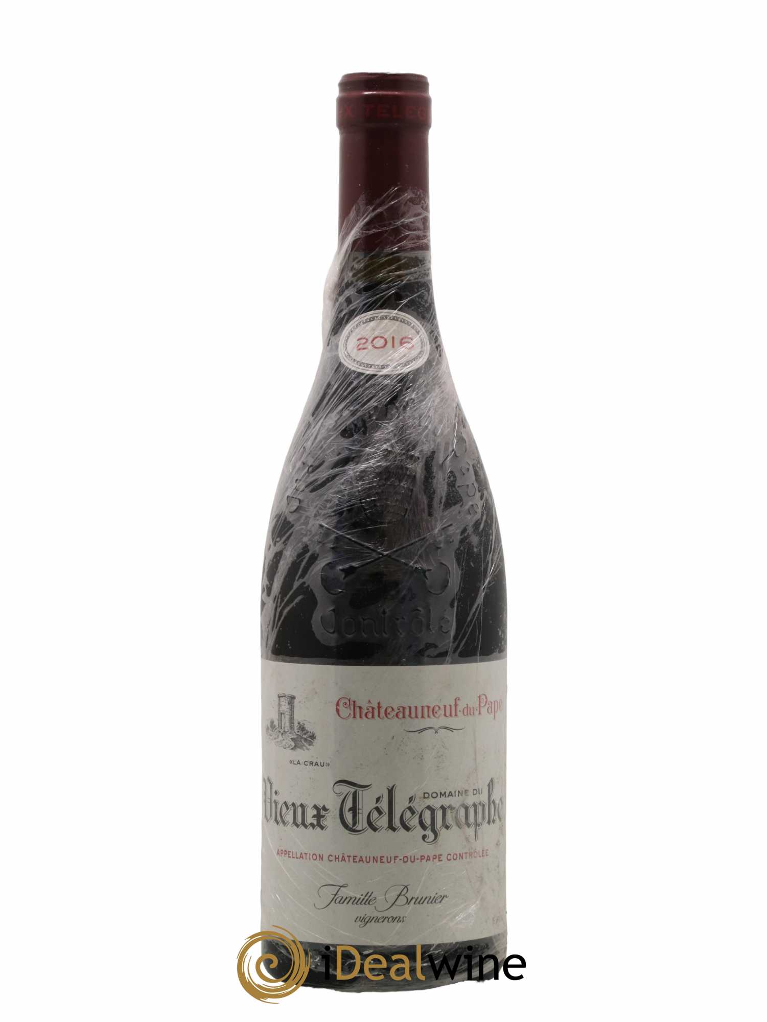Châteauneuf-du-Pape Vieux Télégraphe (Domaine du) Vignobles Brunier 2016 - Lot de 1 bouteille - 0
