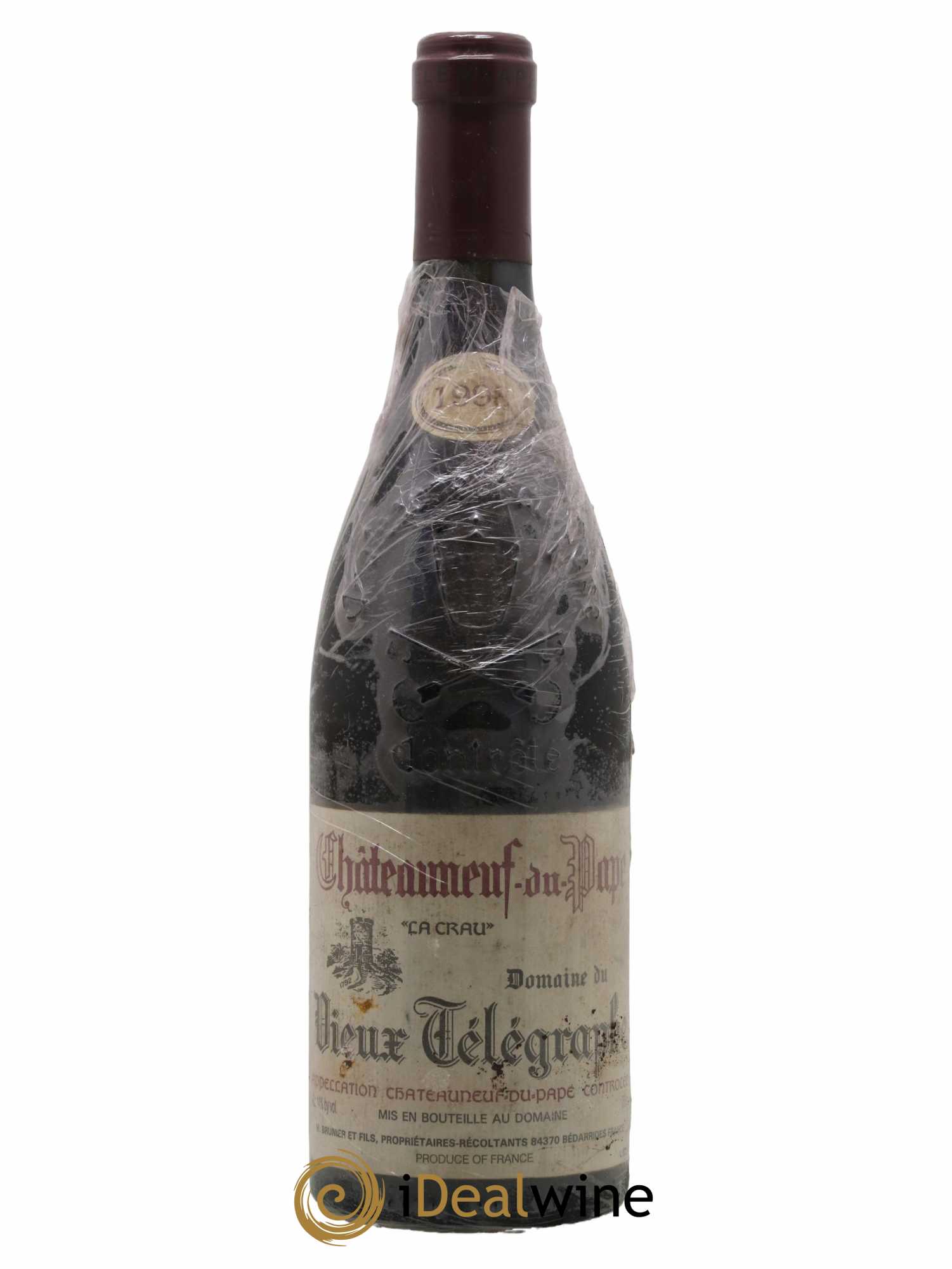 Châteauneuf-du-Pape Vieux Télégraphe (Domaine du) Vignobles Brunier 1998 - Lot de 1 bouteille - 0