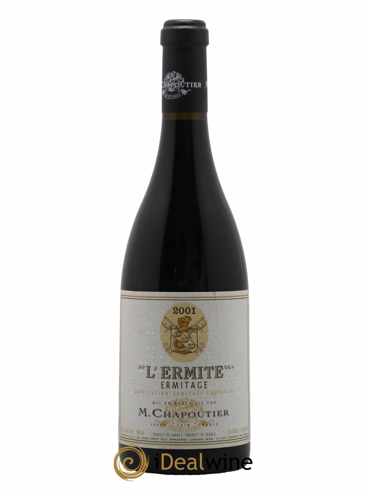 Hermitage Ermitage l'Ermite Chapoutier 2001 - Lot de 1 bouteille - 0