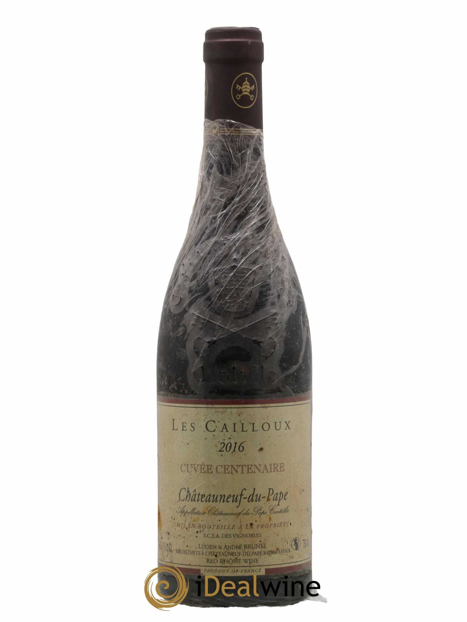 Châteauneuf-du-Pape Les Cailloux Cuvée Centenaire André Brunel 2016 - Lot de 1 bouteille - 0