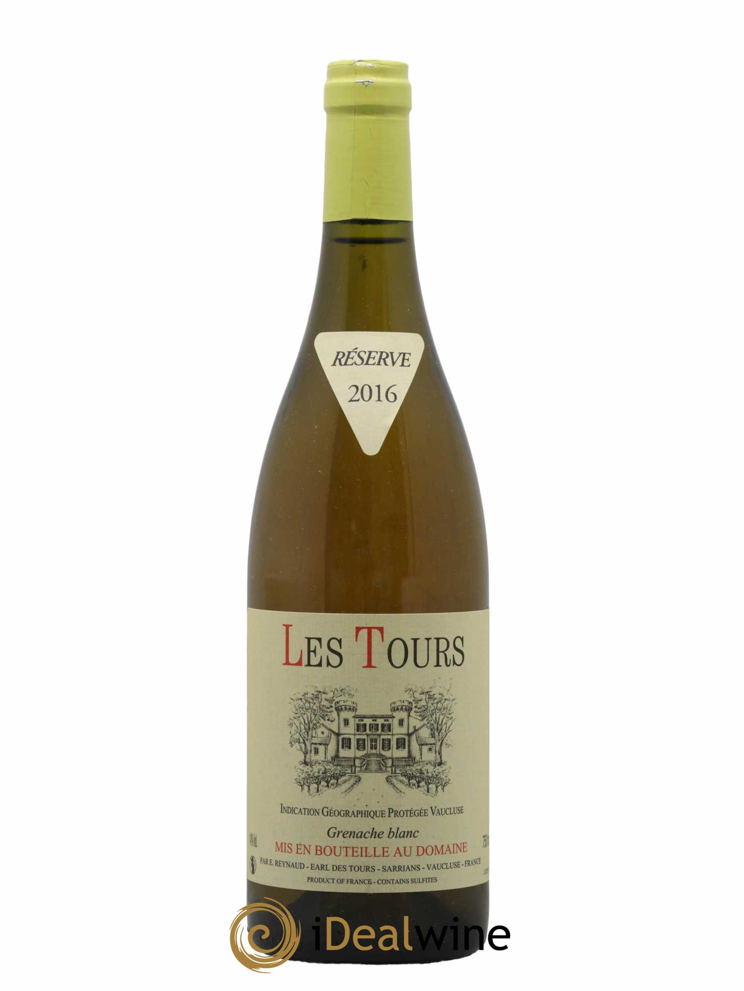 Vaucluse (Vin de Pays de Vaucluse) Les Tours Grenache Blanc Emmanuel Reynaud 2016 - Lot de 1 bouteille - 0