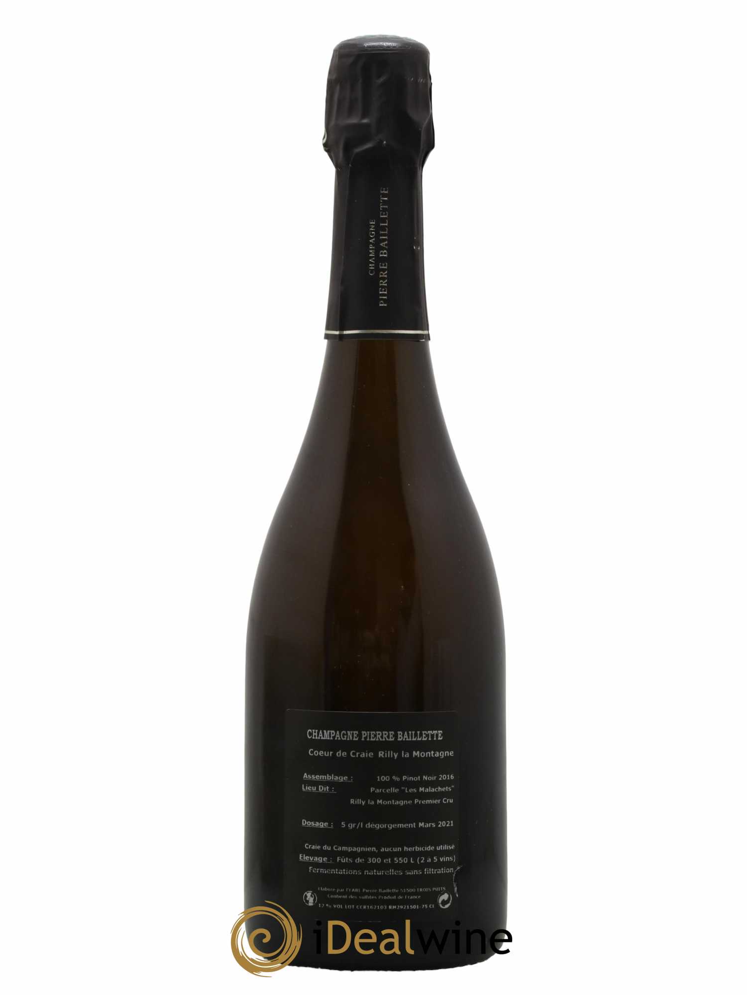 Champagne Coeur de Craie Domaine Baillette - Lot de 1 bouteille - 1