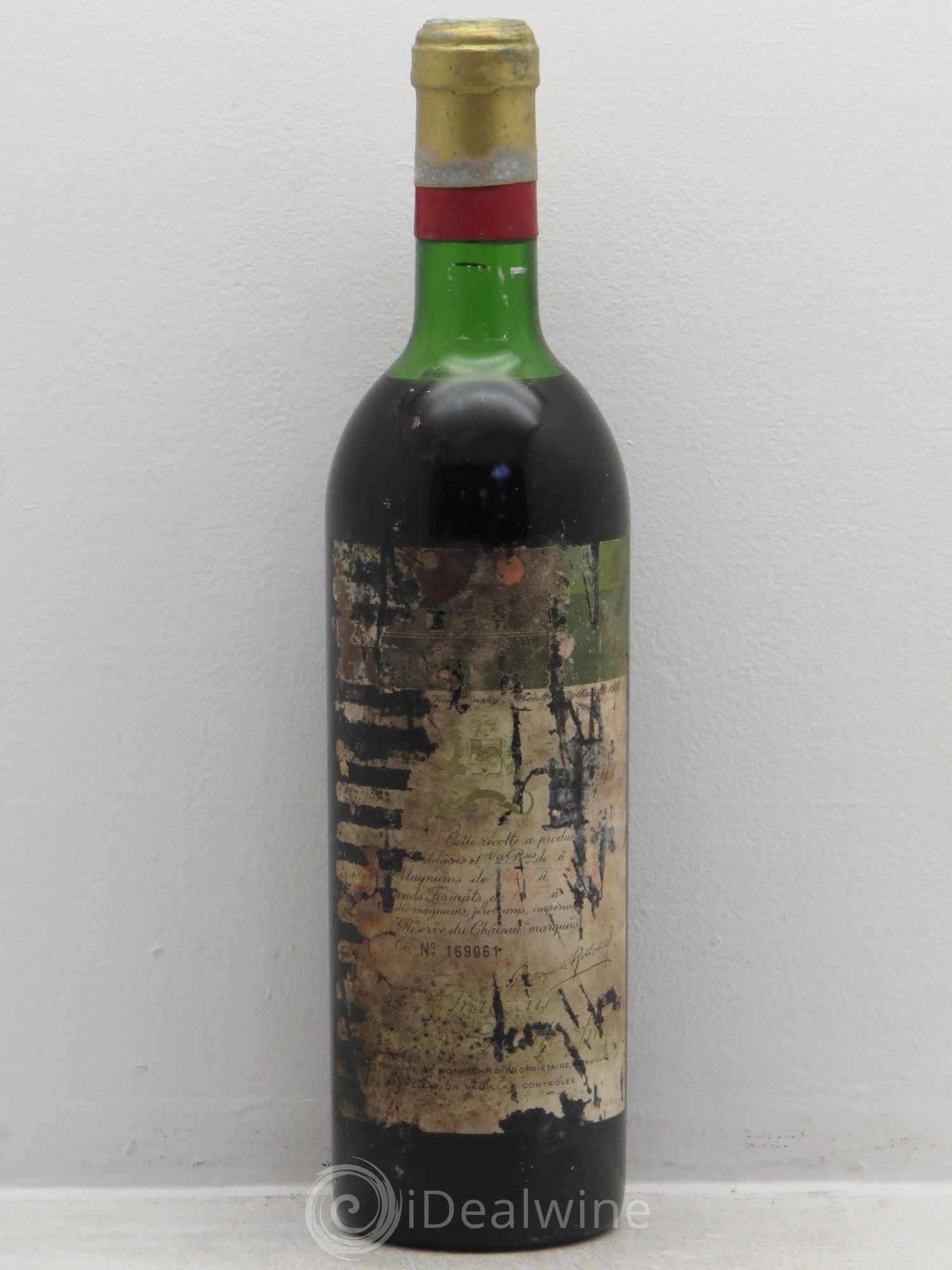 Château Mouton Rothschild 1er Grand Cru Classé 1971 - Lot de 1 bouteille - 0