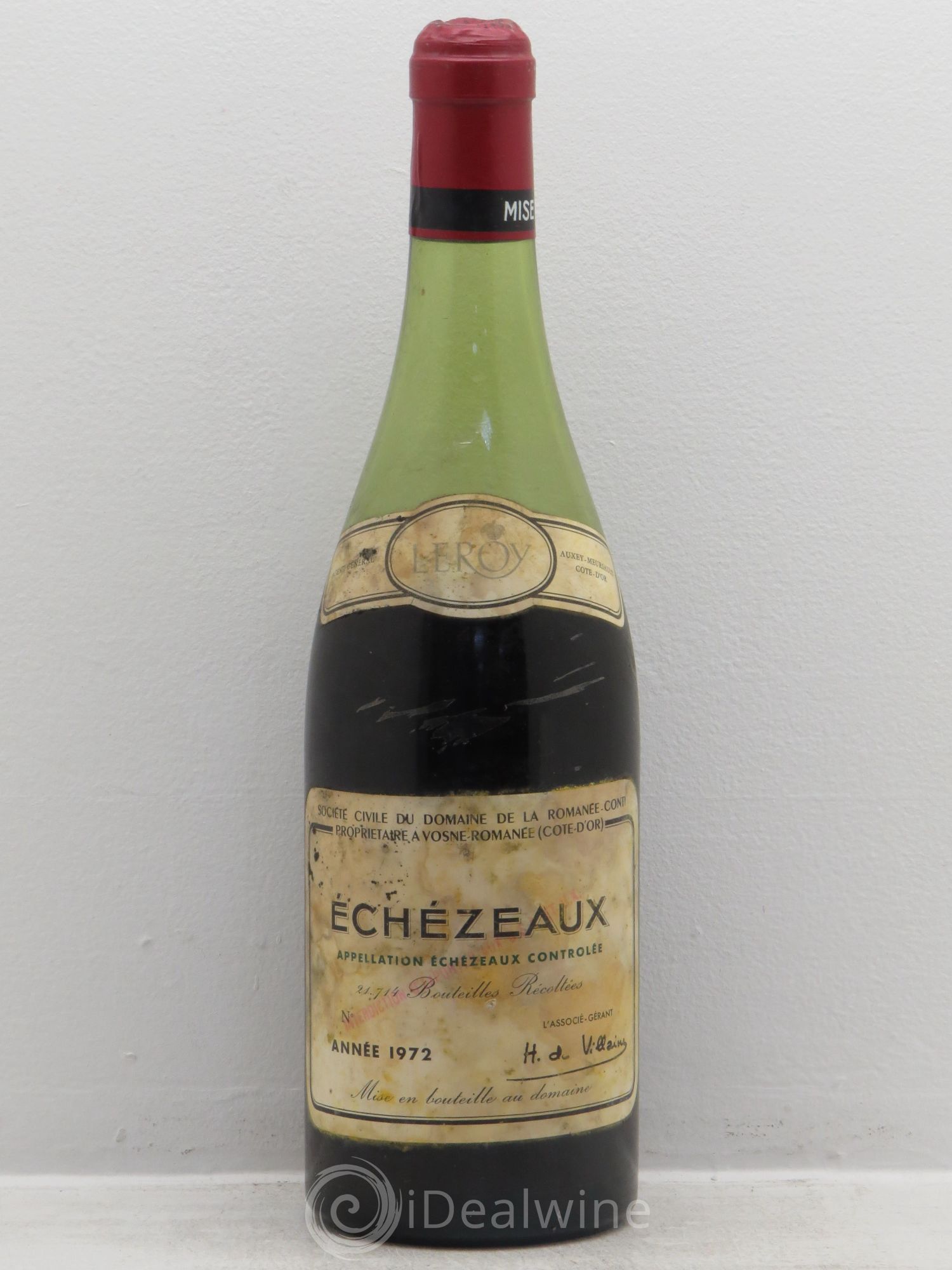 Echezeaux Grand Cru Domaine de la Romanée-Conti 1972 - Lot de 1 bouteille - 0