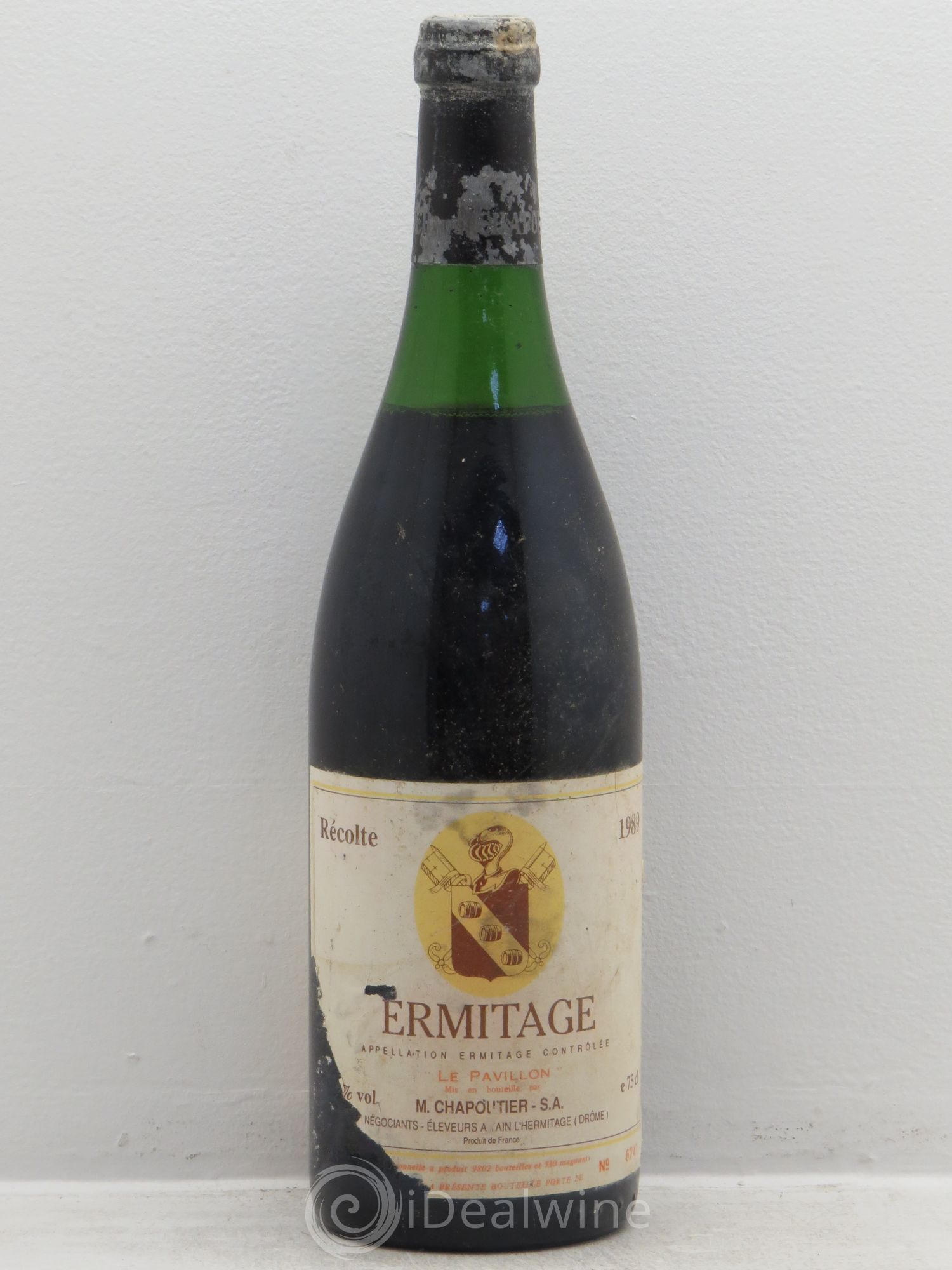 Hermitage Ermitage Le Pavillon Chapoutier 1989 - Lot de 1 bouteille - 0