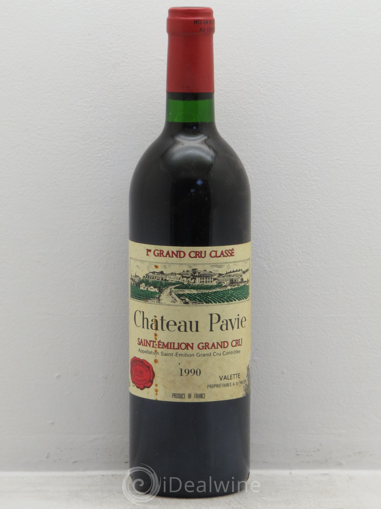 Château Pavie 1er Grand Cru Classé A 1990 - Lot de 1 bouteille - 0