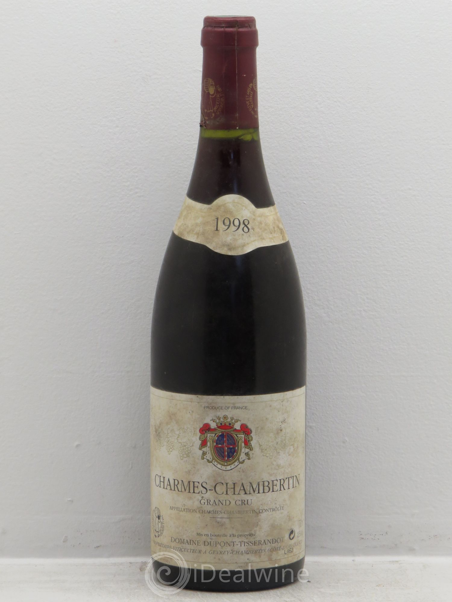 Charmes-Chambertin Grand Cru Dupont-Tisserandot (Domaine) 1998 - Lot de 1 bouteille - 0