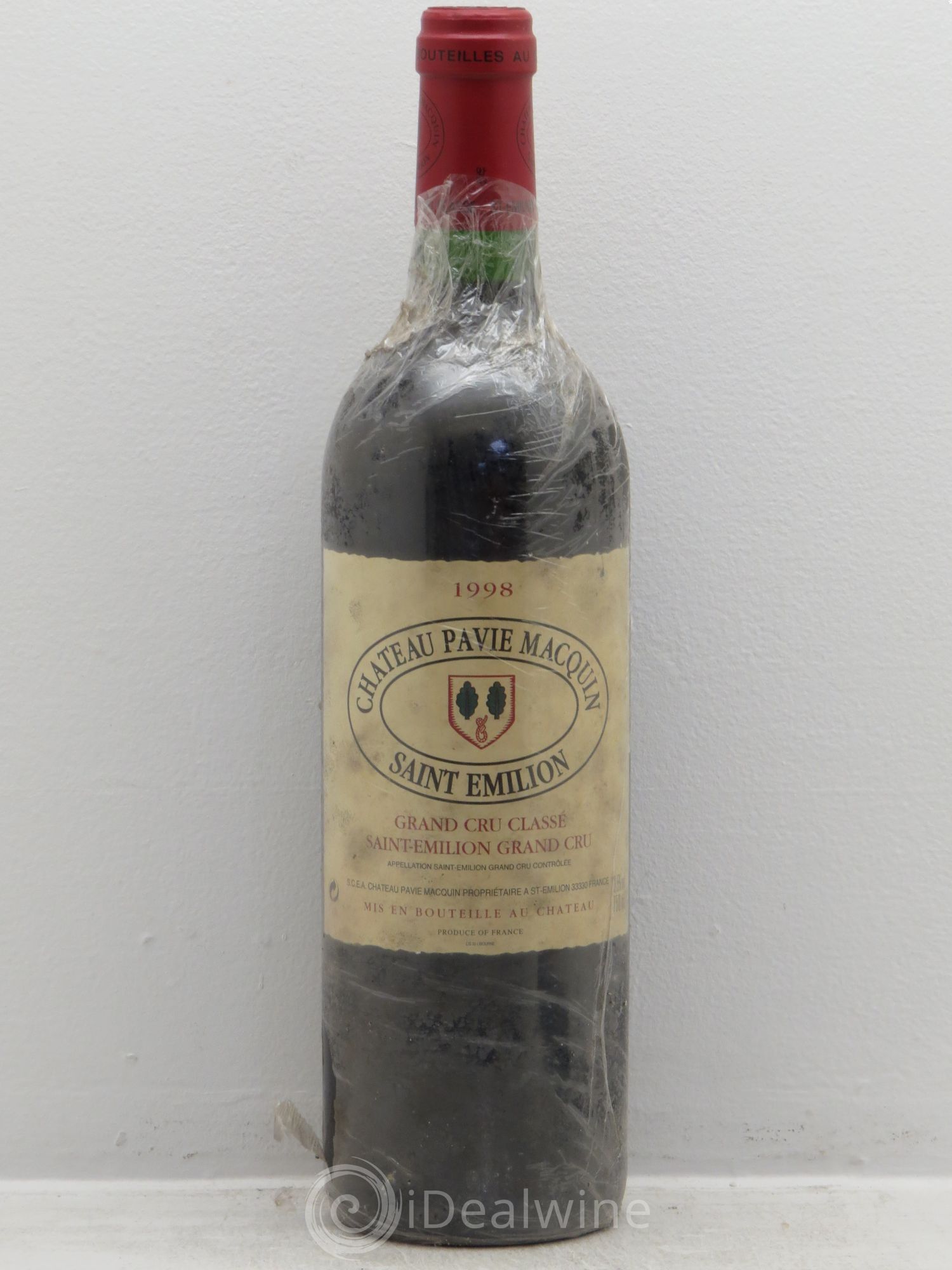 Château Pavie Macquin 1er Grand Cru Classé B 1998 - Lot de 1 bouteille - 0