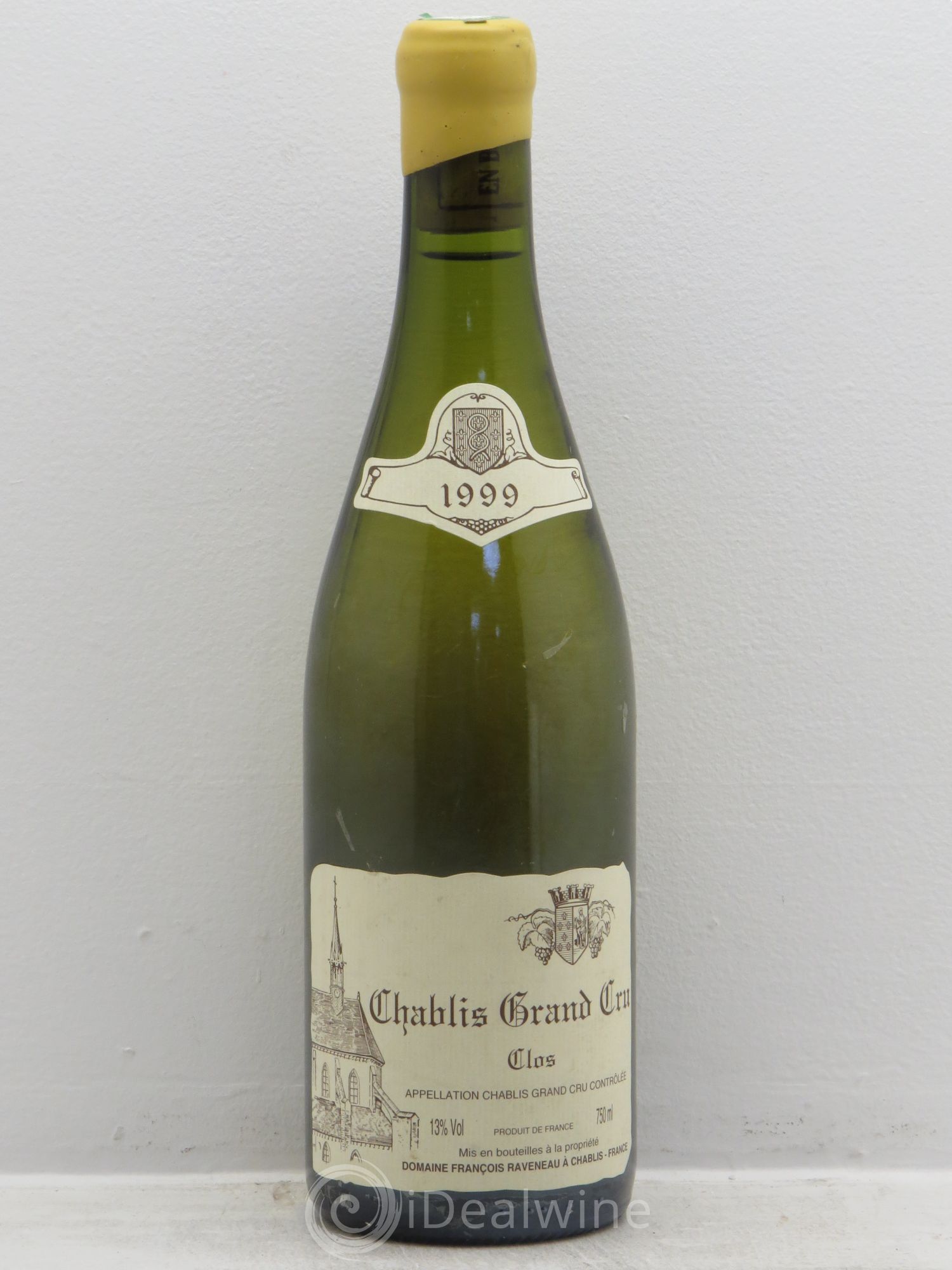 Chablis Grand Cru Clos Raveneau (Domaine) 1999 - Lot de 1 bouteille - 0