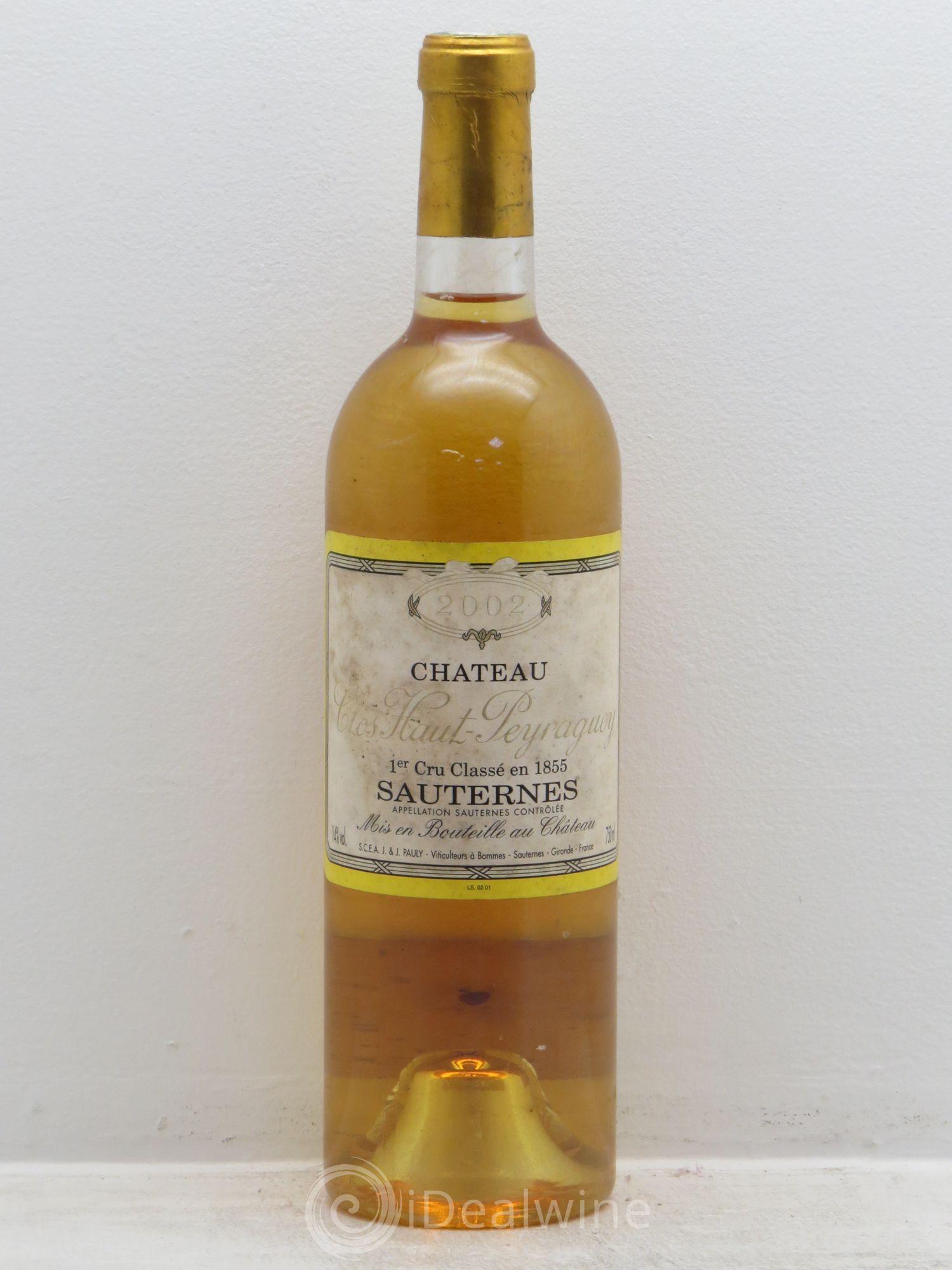Clos Haut-Peyraguey 1er Grand Cru Classé 2002 - Lotto di 1 bottiglia - 0