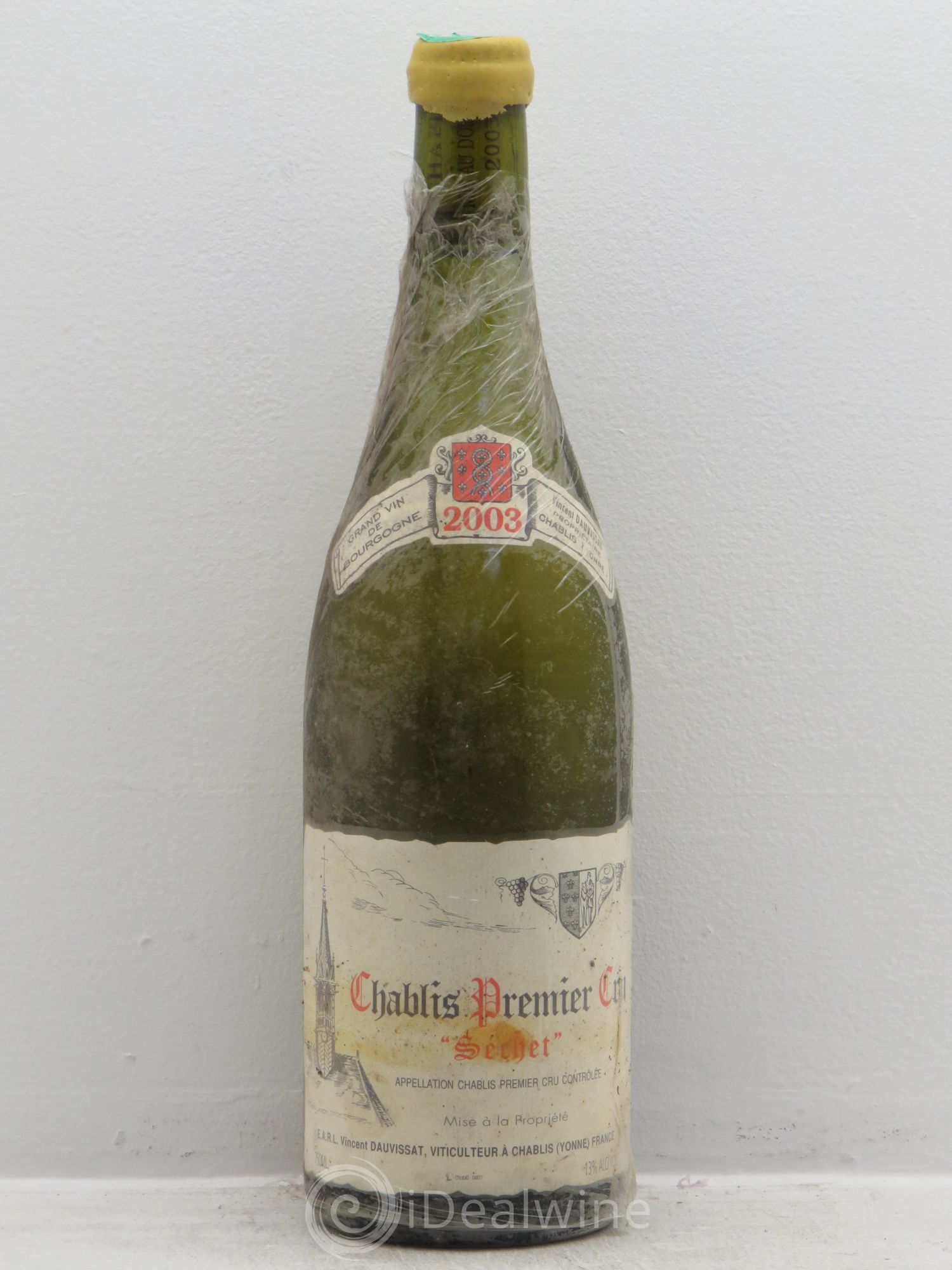 Chablis 1er Cru Séchet Vincent Dauvissat (Domaine) 2003 - Posten von 1 Flasche - 0