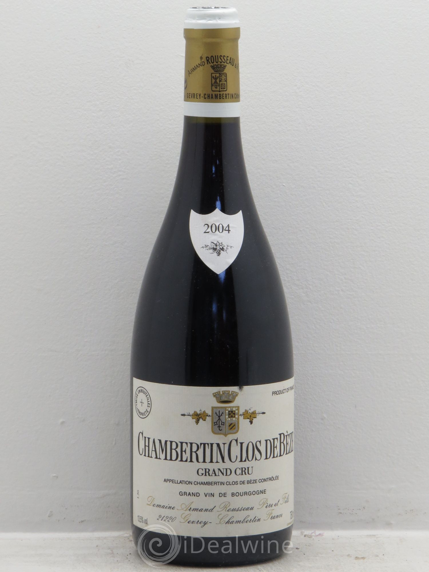 Chambertin Clos de Bèze Grand Cru Armand Rousseau (Domaine) 2004 - Lot de 1 bouteille - 0