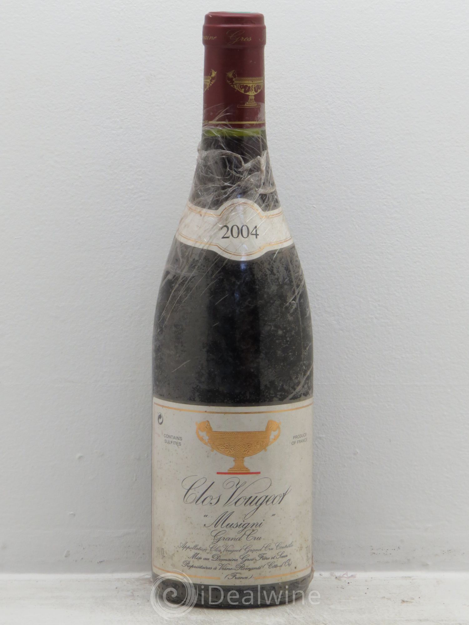 Clos de Vougeot Grand Cru Musigni Gros Frère & Soeur 2004 - Lot de 1 bouteille - 0