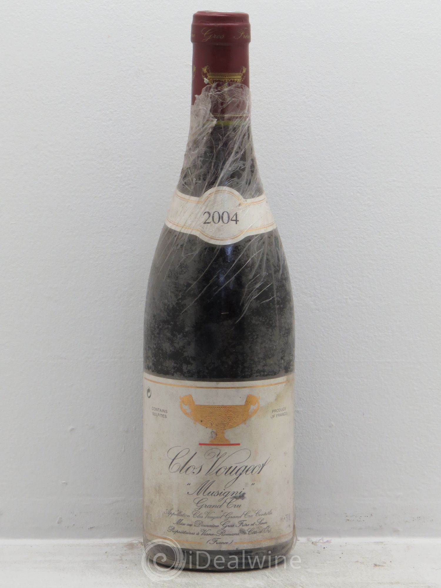 Clos de Vougeot Grand Cru Musigni Gros Frère & Soeur 2004 - Lot de 1 bouteille - 0