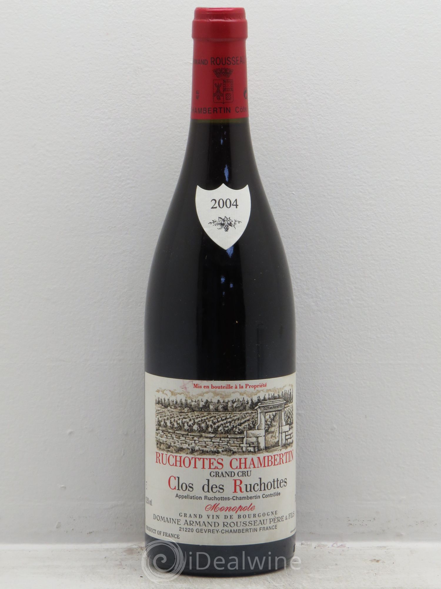 Ruchottes-Chambertin Grand Cru Clos des Ruchottes Armand Rousseau (Domaine) 2004 - Lot de 1 bouteille - 0