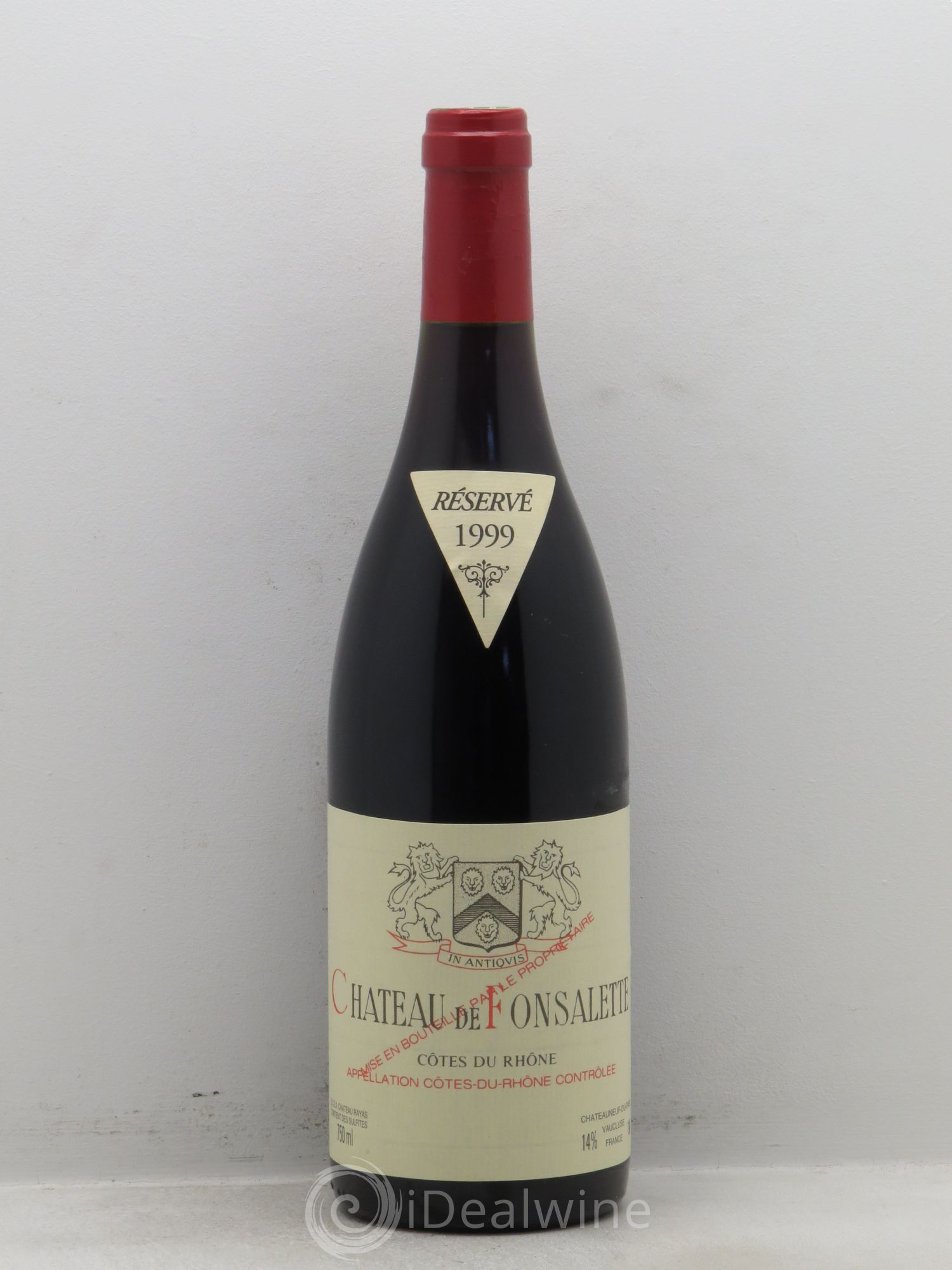 Côtes-du-Rhône Château de Fonsalette Emmanuel Reynaud 1999 - Lot de 1 bouteille - 0